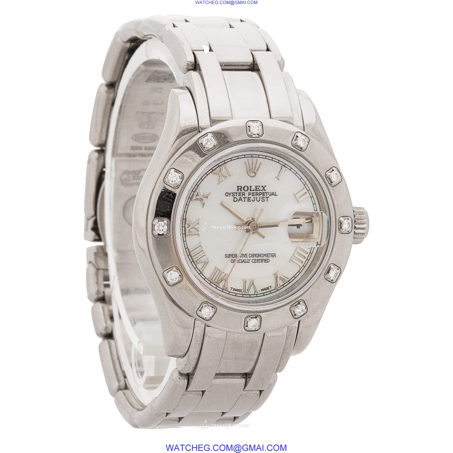 Rolex 80319 Pearlmaster Automatic Female 18k White Gold 4