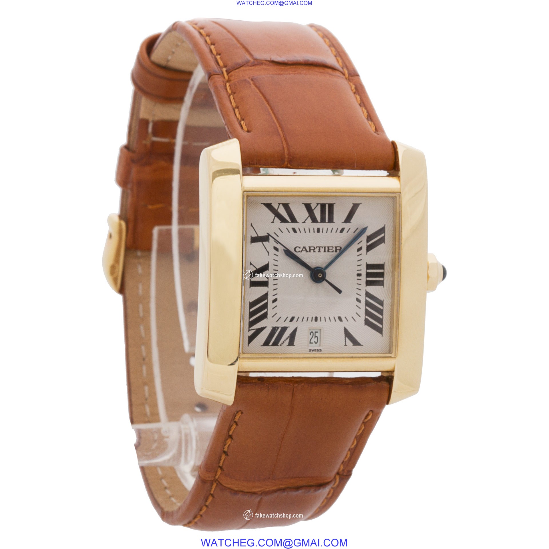 Cartier 1840 Tank Francaise Automatic Male 18k yellow gold 4