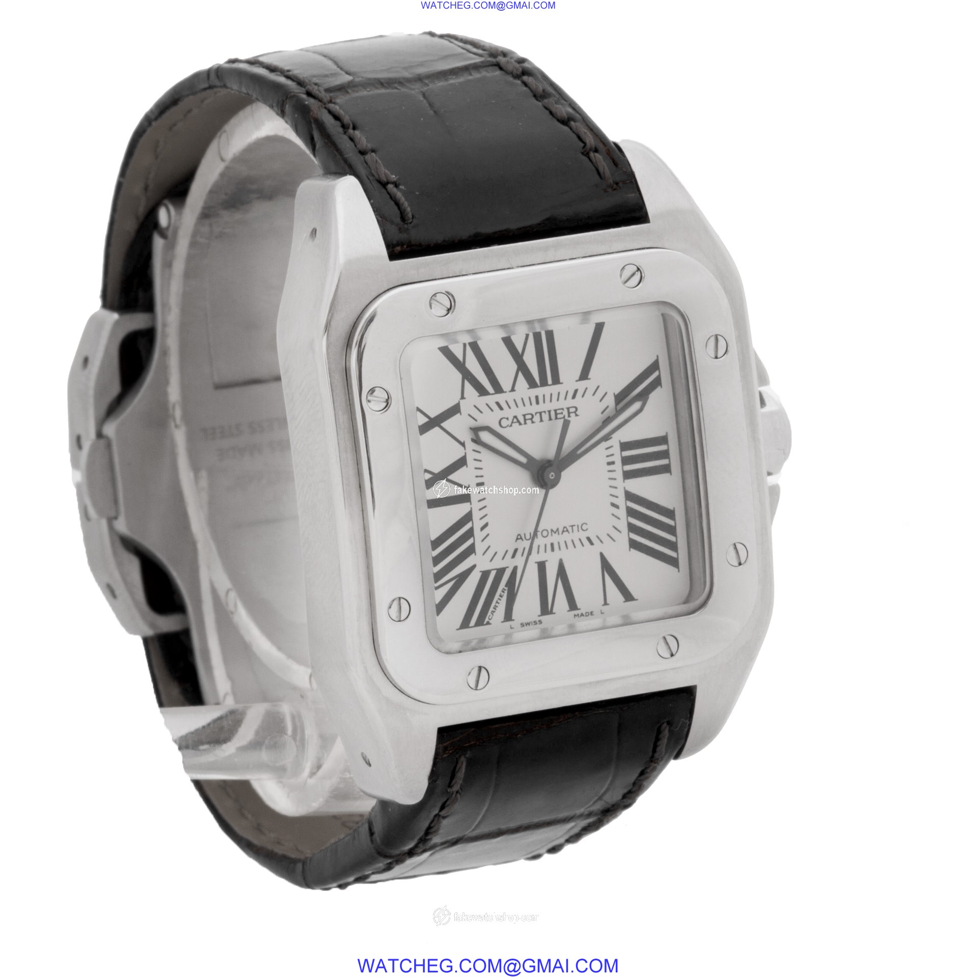 Cartier W20126X8 Santos 100 Automatic Unisex Stainless Steel 4
