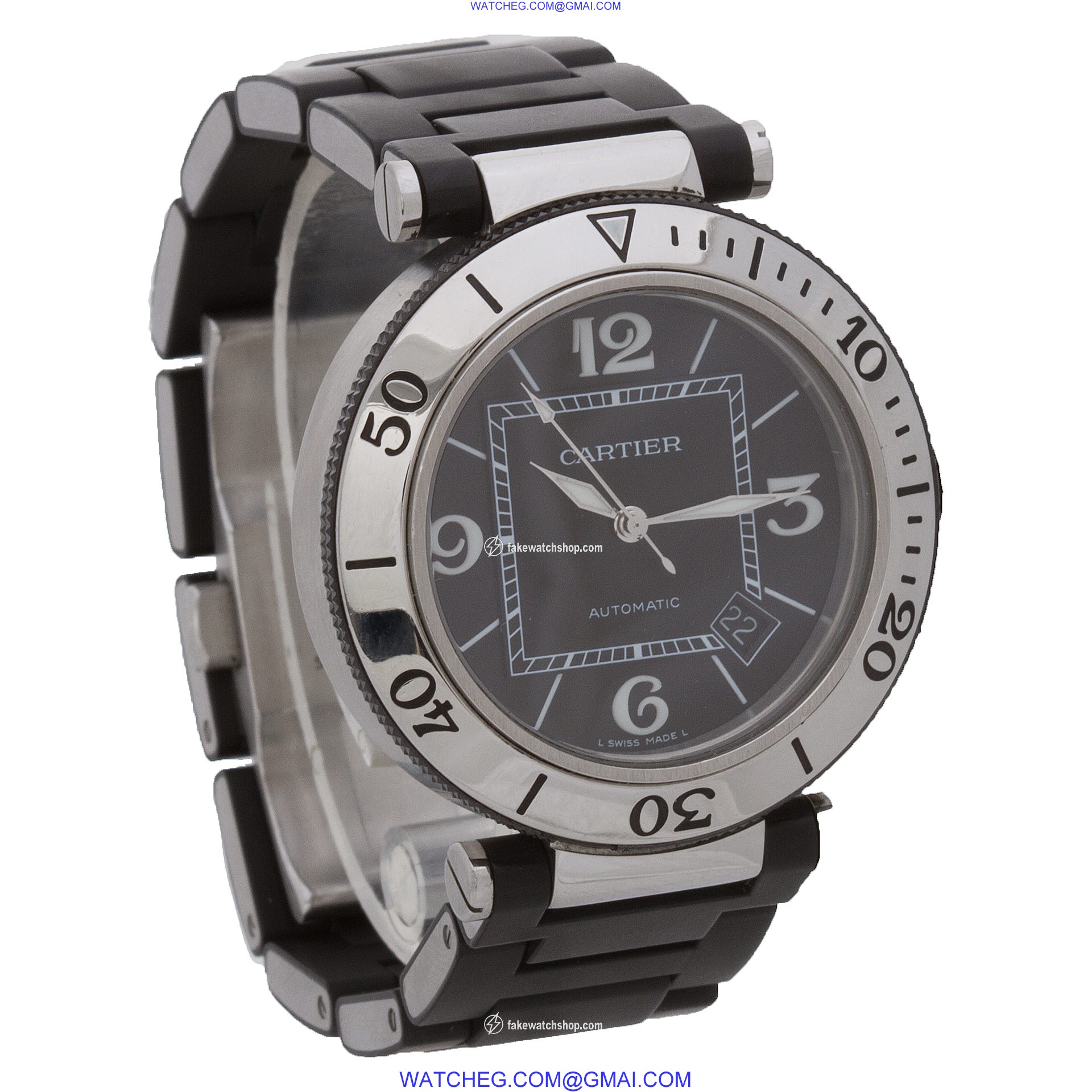 Cartier w31077u2 Pasha Seatimer Automatic Male Stainless Steel 4