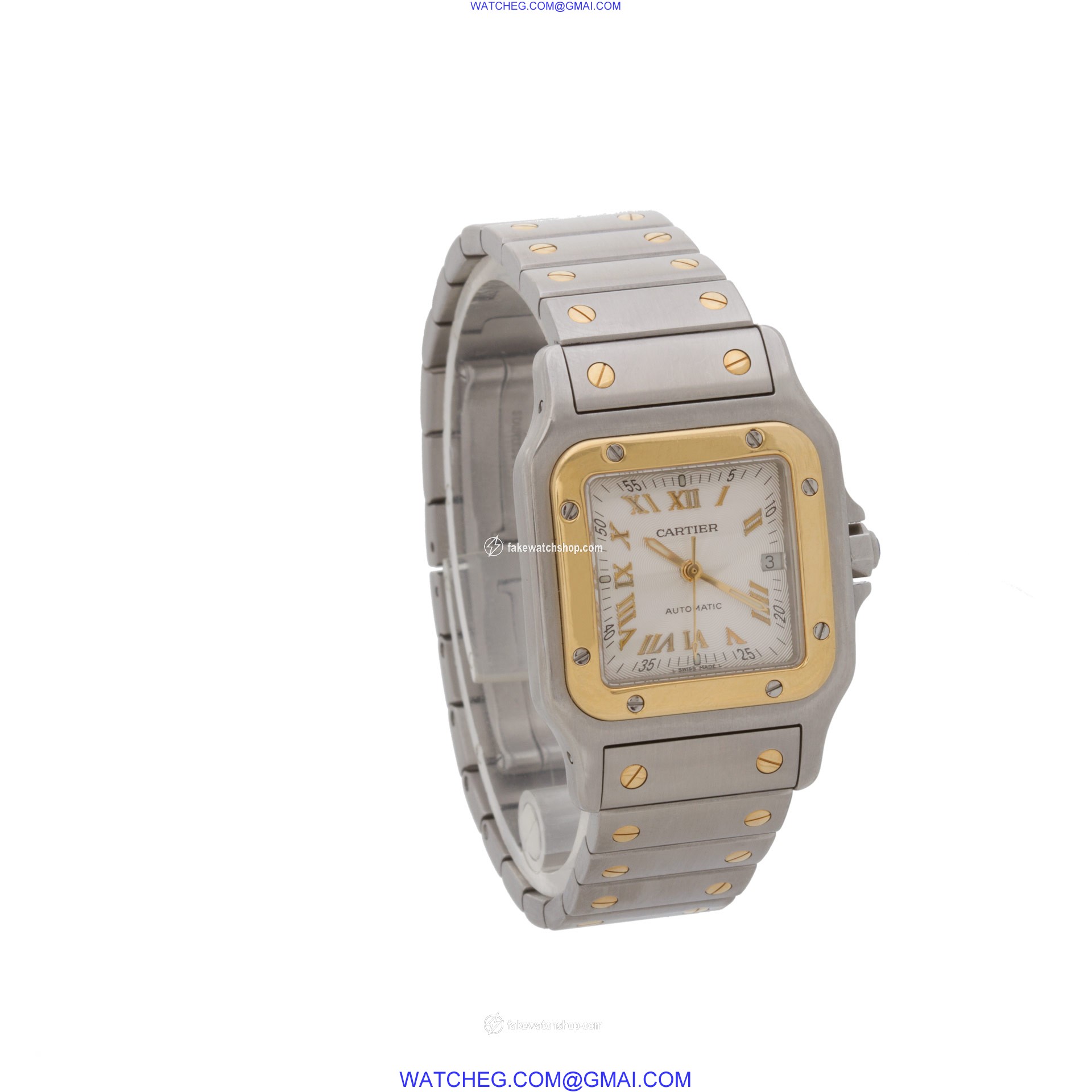 Cartier 2319 Santos Automatic Unisex 18k gold & Stainless Steel 4