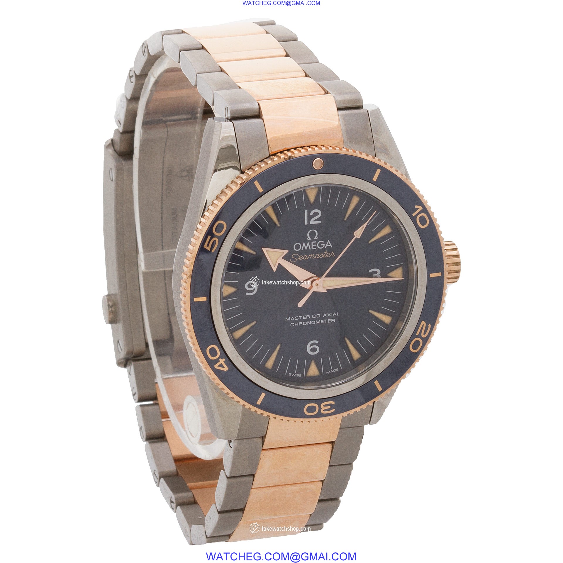 Omega 233.60.41.21.03.001 Seamaster Automatic Male 18k rose gold & titanium 4