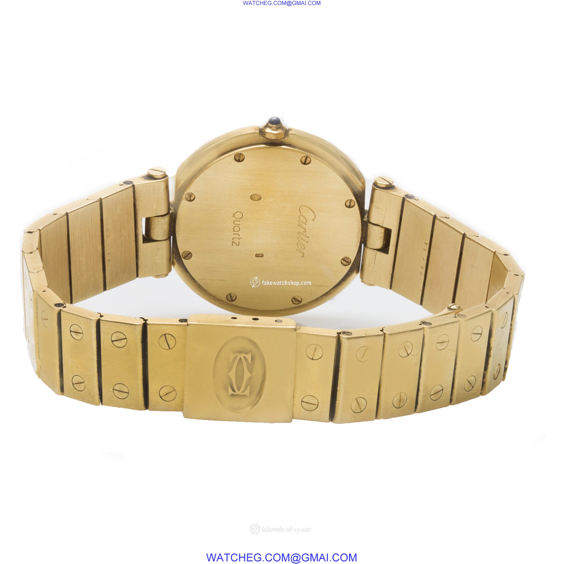 Cartier W3315 Santos Quartz Female 18k yellow gold 4