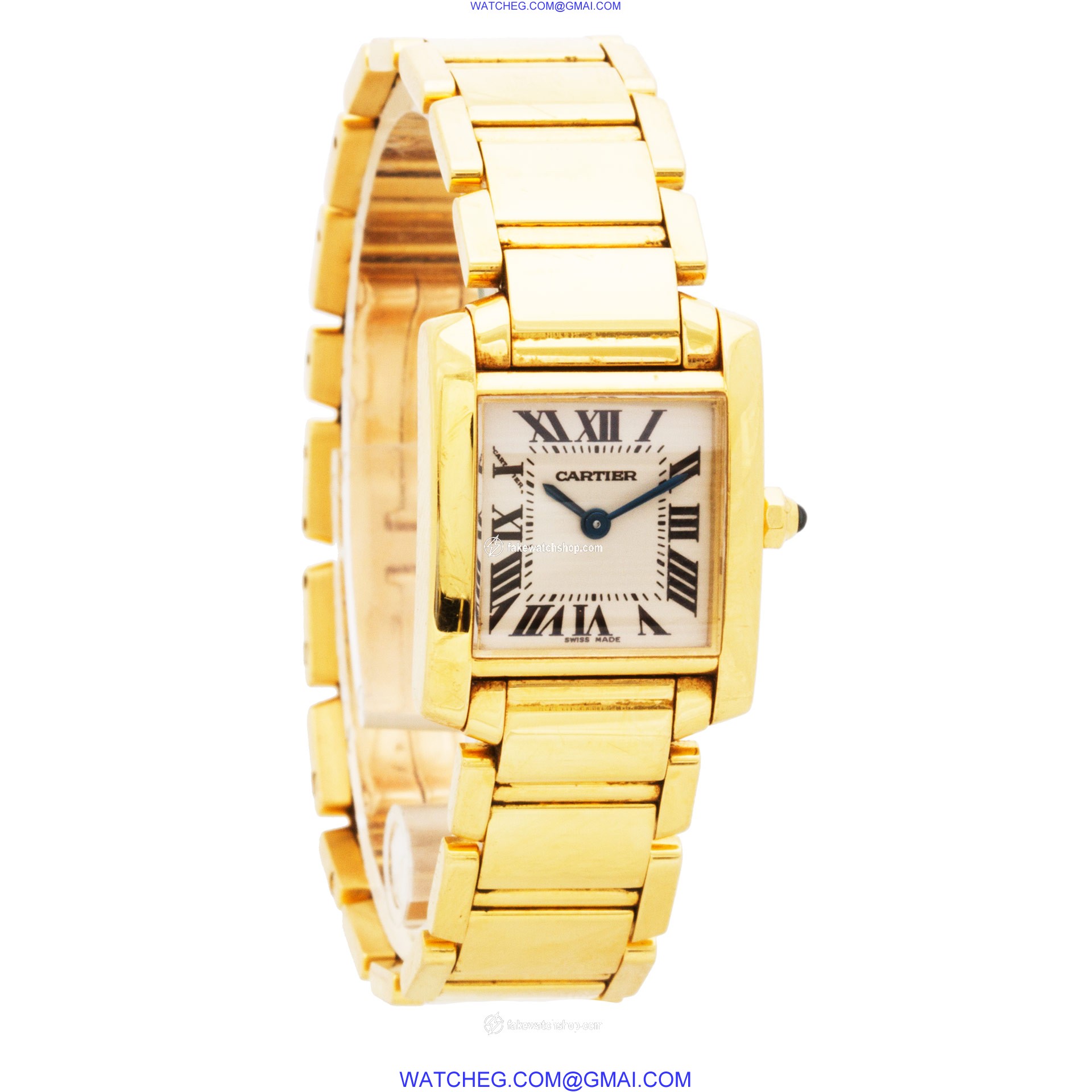 Cartier 2385 Tank Francaise Quartz Female 18k yellow gold 4