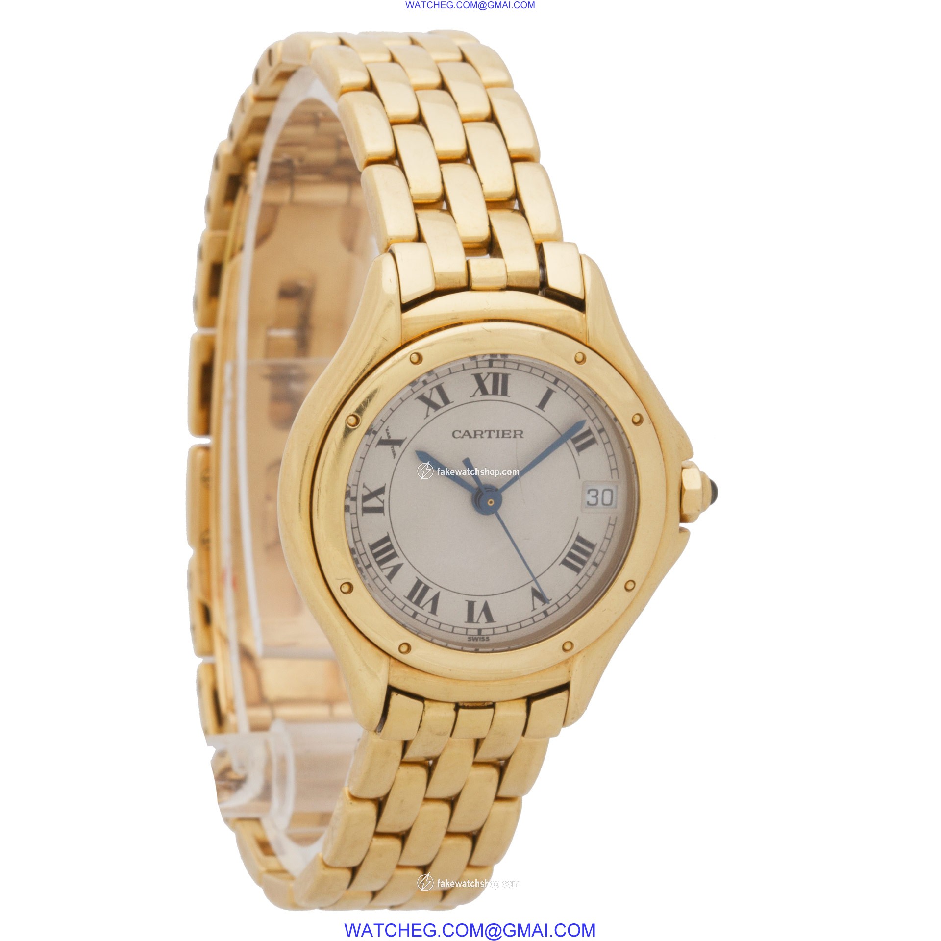 Cartier 887906 Cougar Quartz Female 18k yellow gold 4