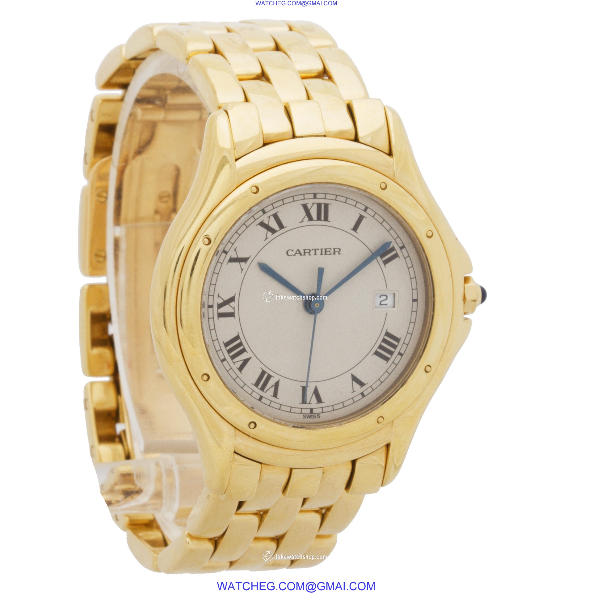 Cartier 887920 Cougar Quartz Unisex 18k yellow gold 4