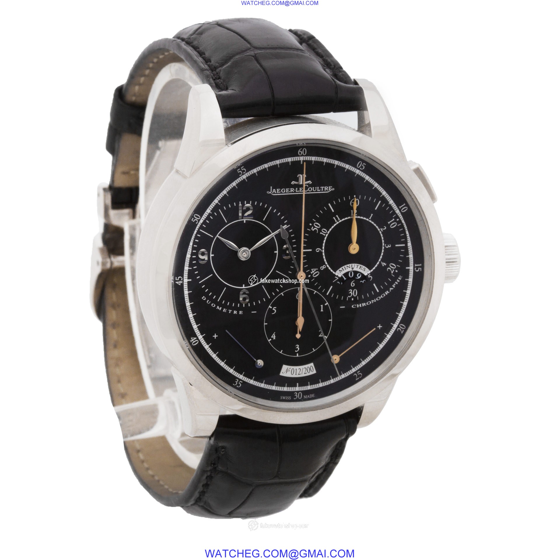 Jaeger LeCoultre 600.3.28.s Duo Manual Male 18k White Gold 4