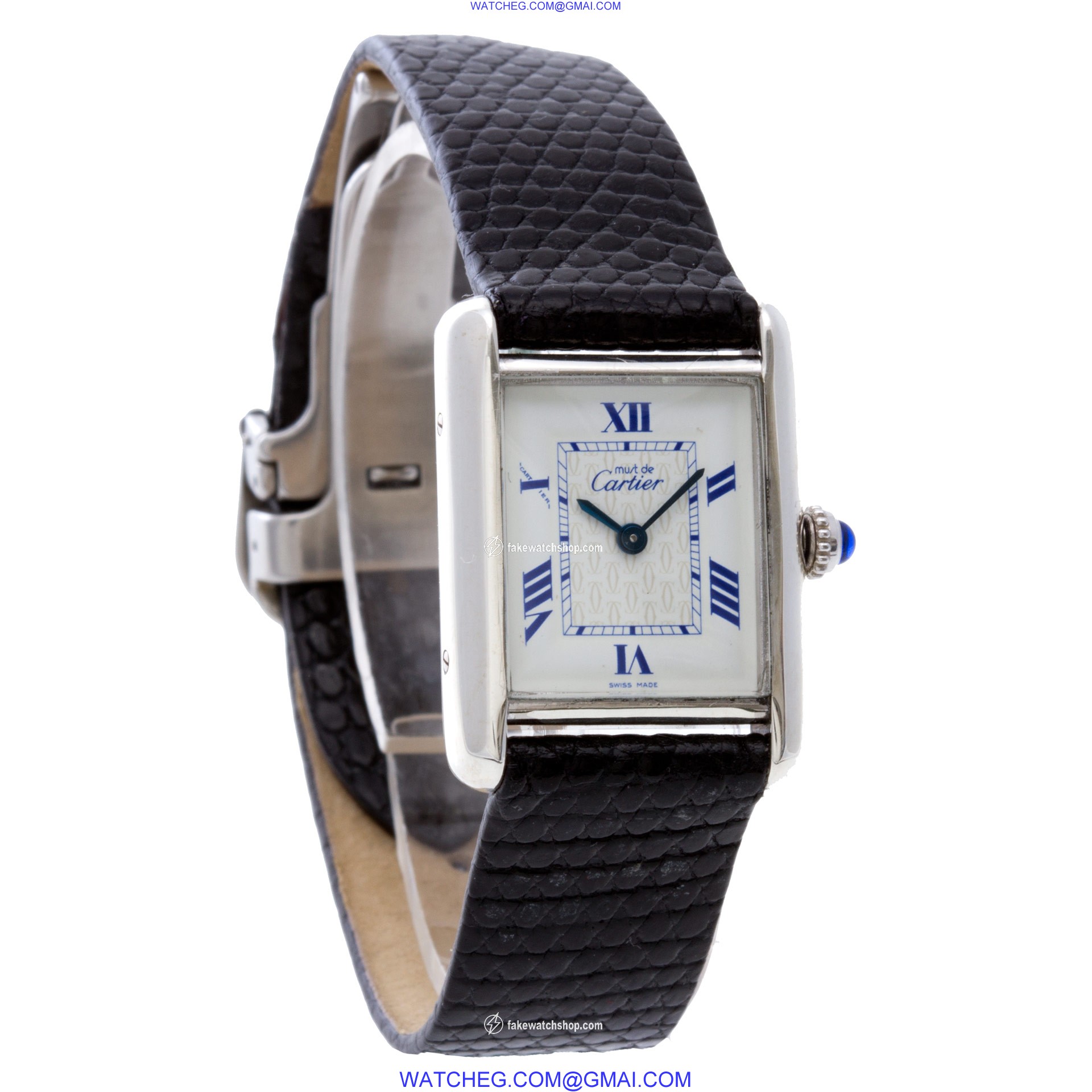 Cartier 2416 Tank Quartz Female Sterling Silver 4