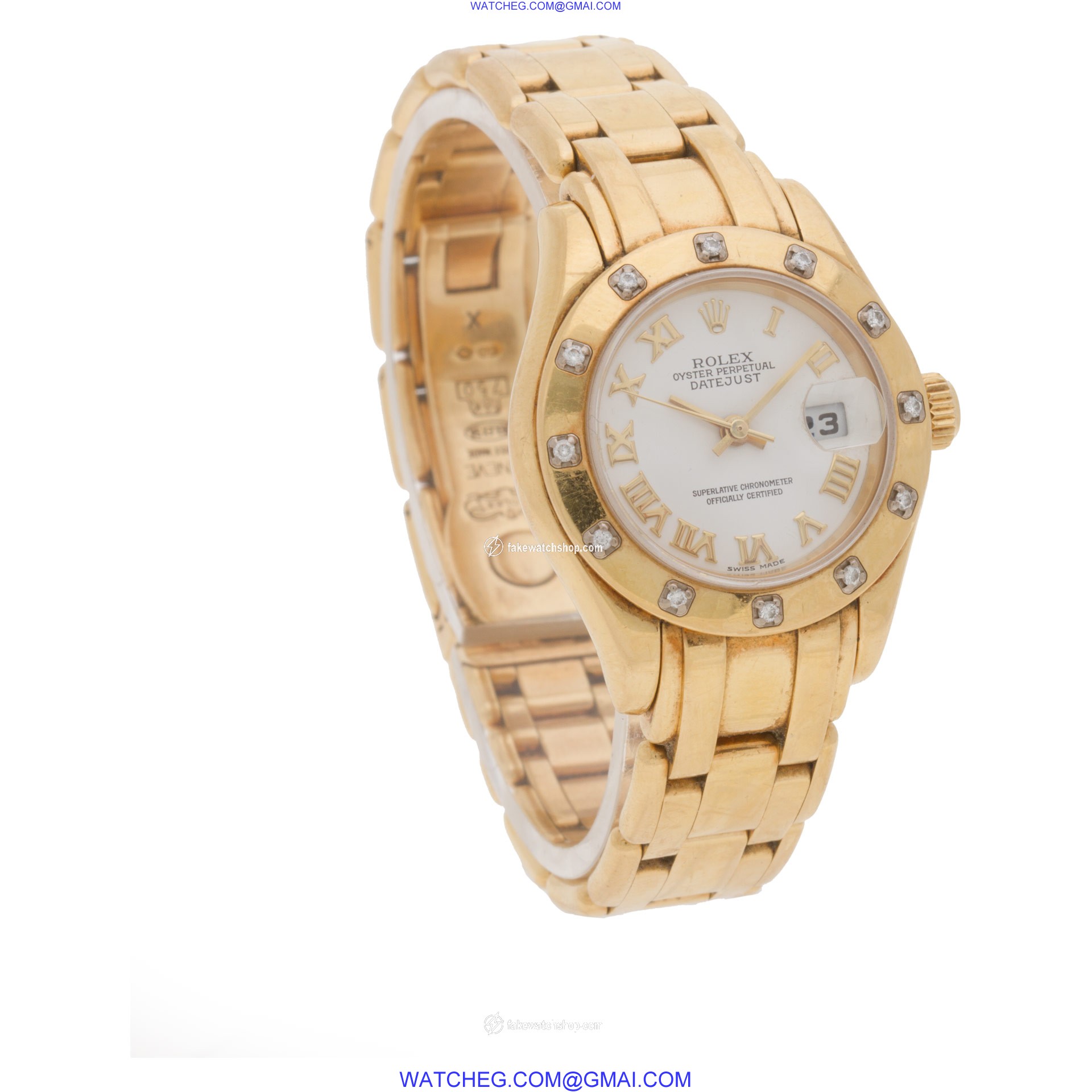 Rolex 80318 Pearlmaster Automatic Female 18k yellow gold 4