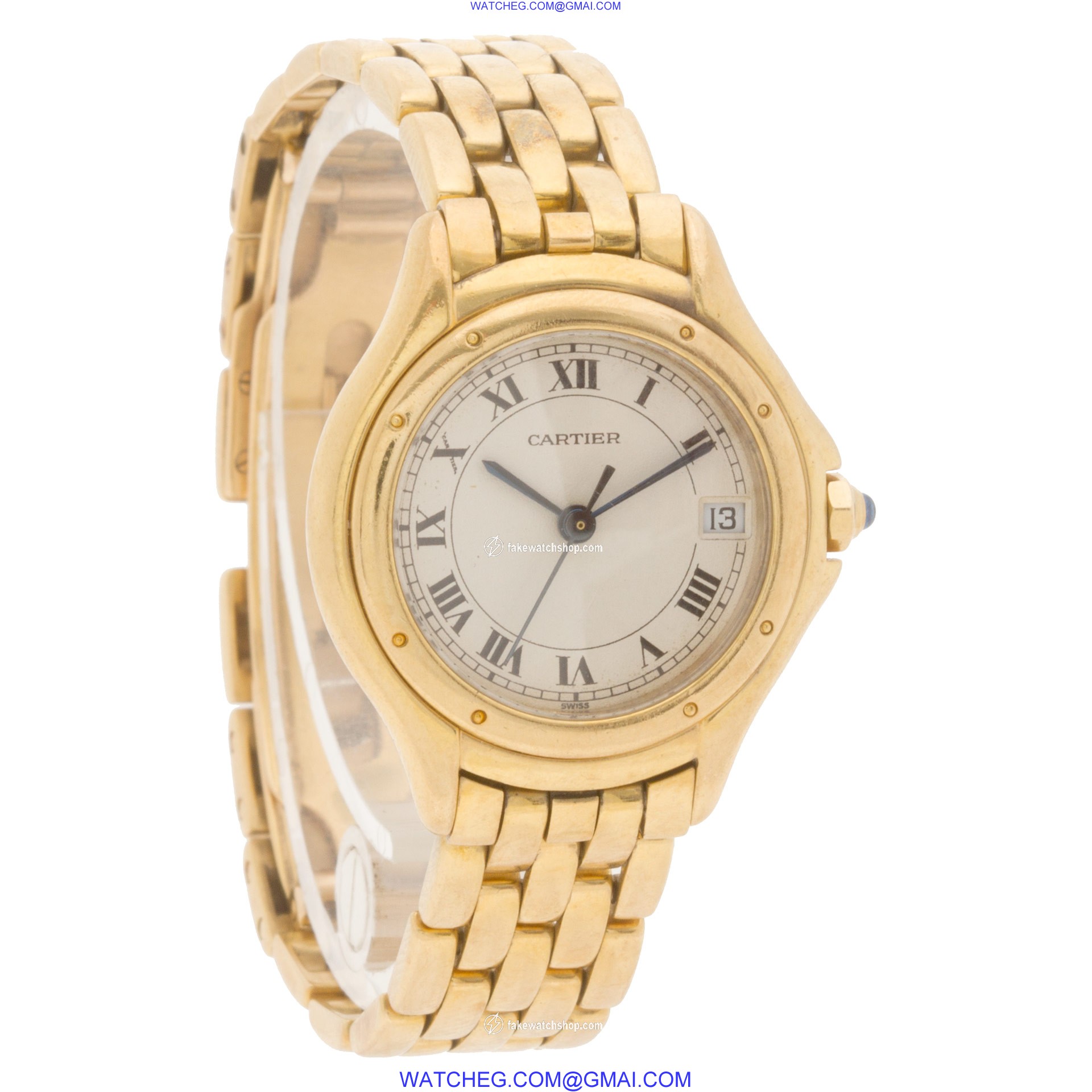 Cartier 117000R Cougar Quartz Female 18k yellow gold 4