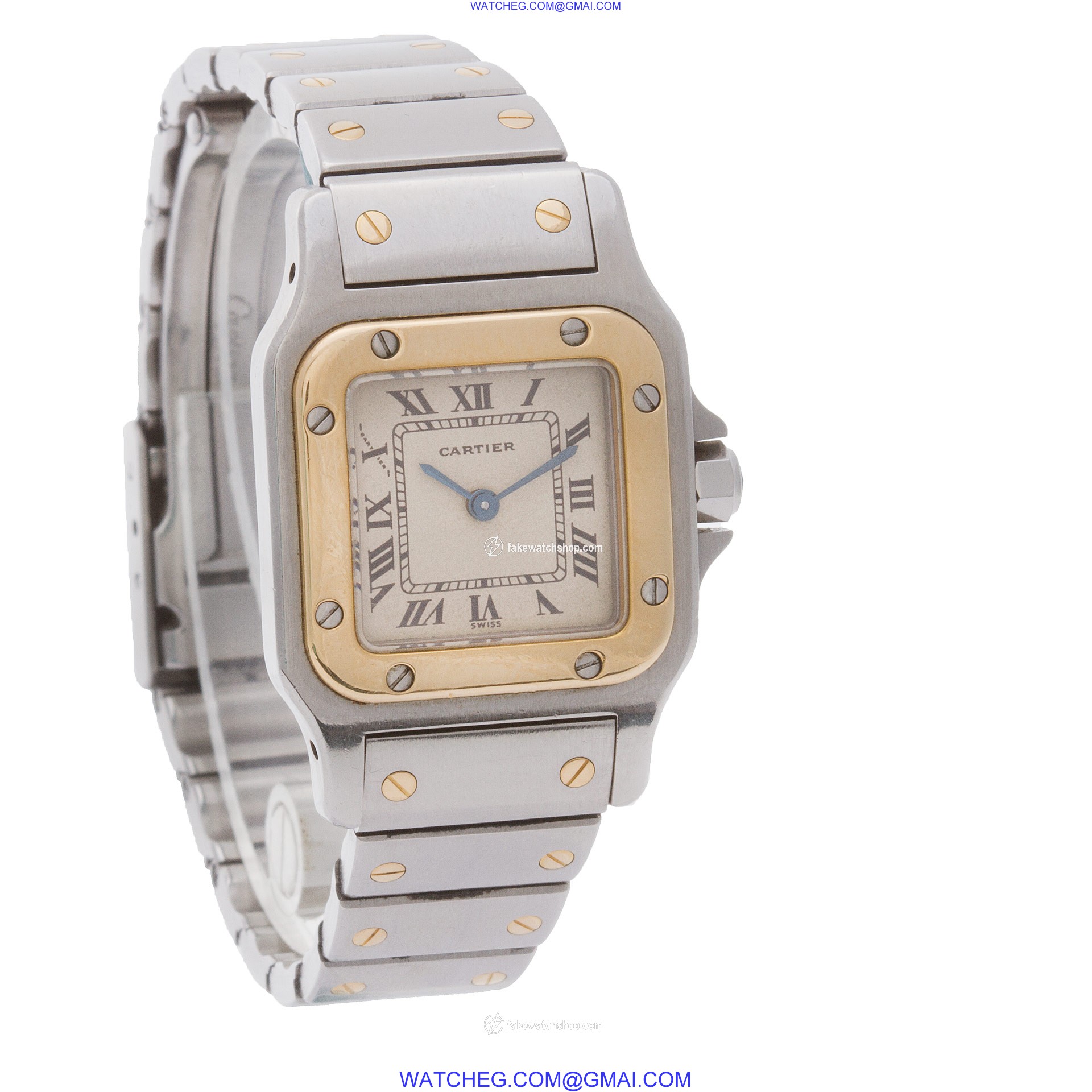 Cartier 13339 Santos Quartz Female 18k gold & Stainless Steel 4