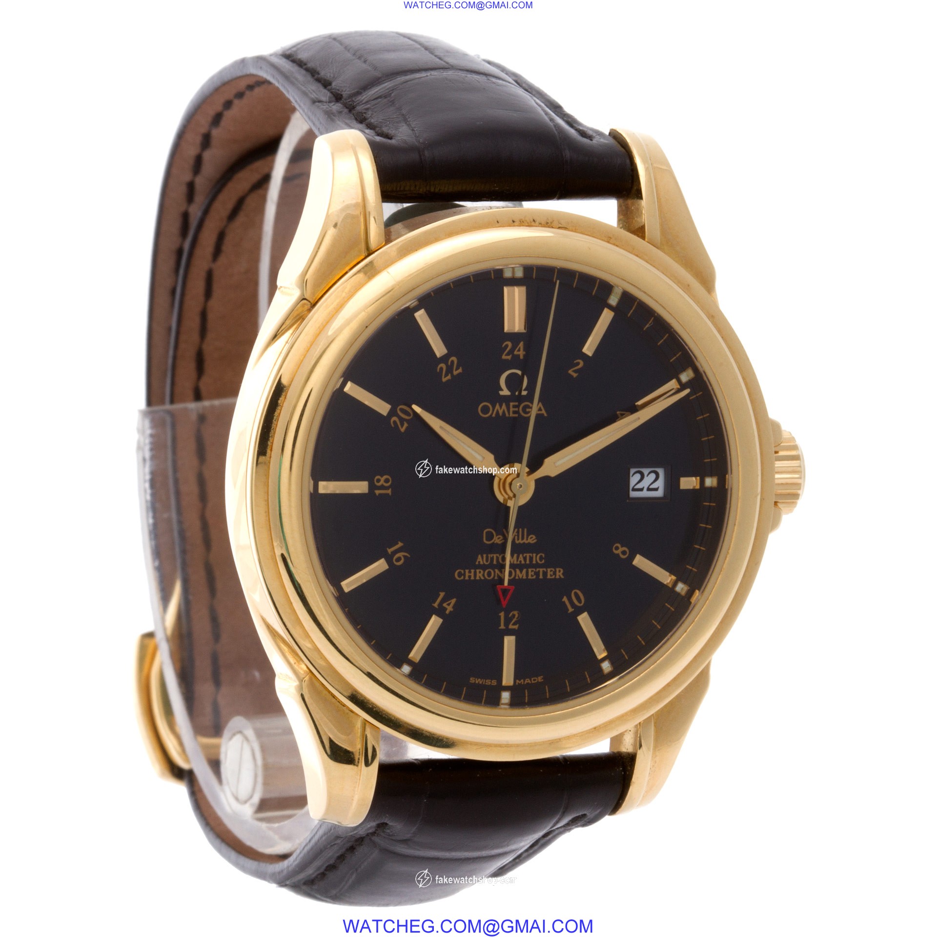 Omega 46338000 De Ville Automatic Male 18k Yellow Gold 4