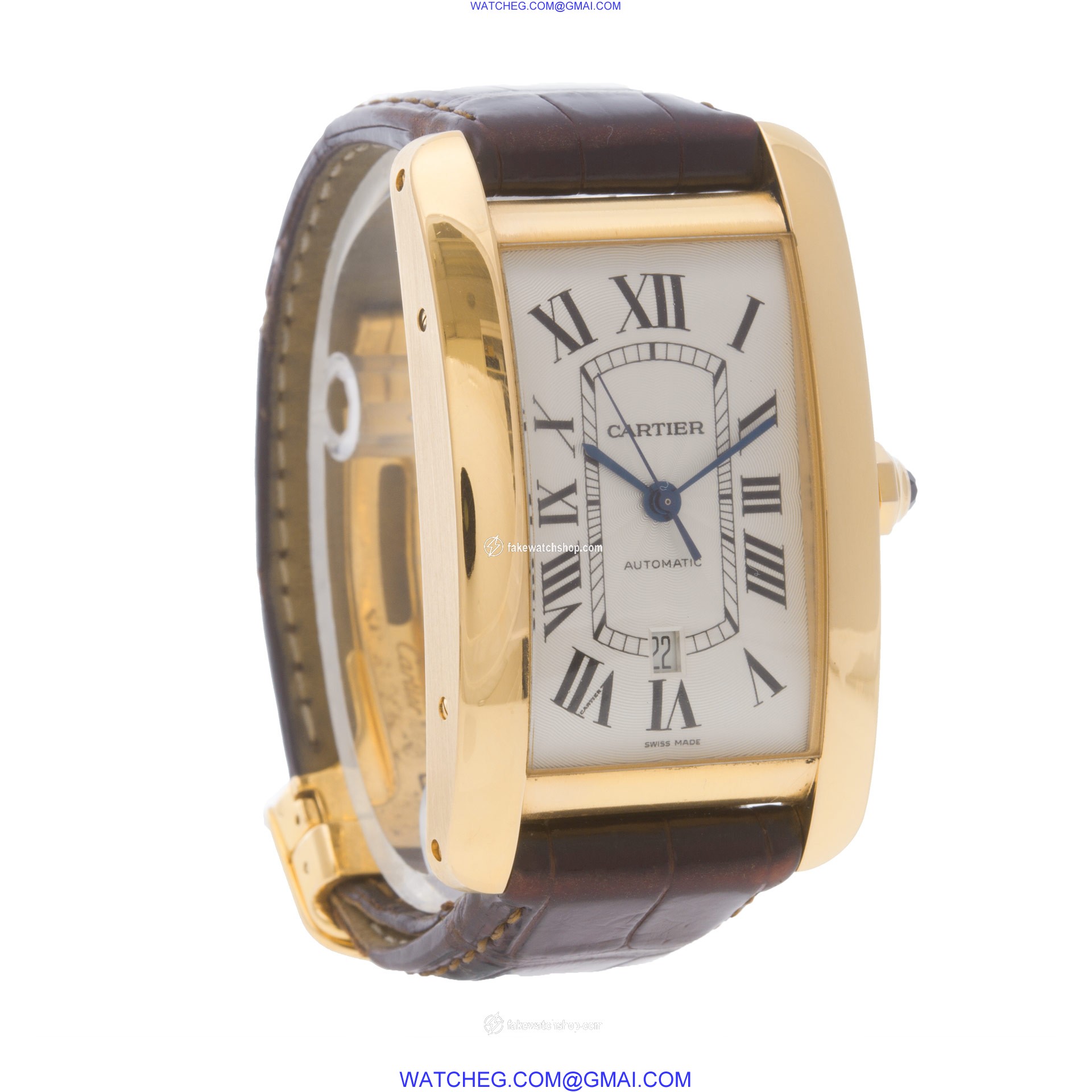 Cartier W2609856 Tank American Automatic Male 18k rose gold 4