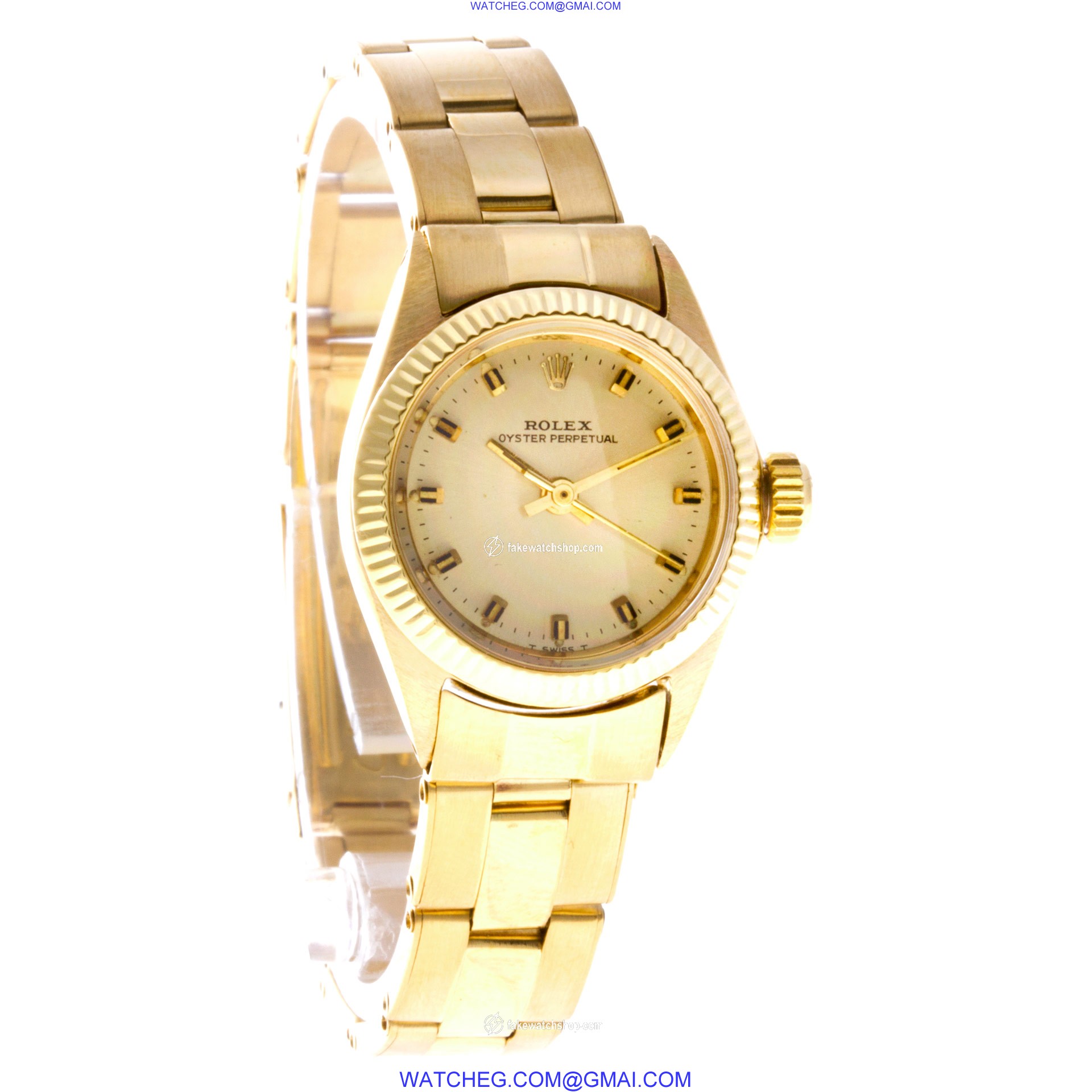 Rolex 6619 Oyster Perpetual Automatic Female 18k yellow gold 4