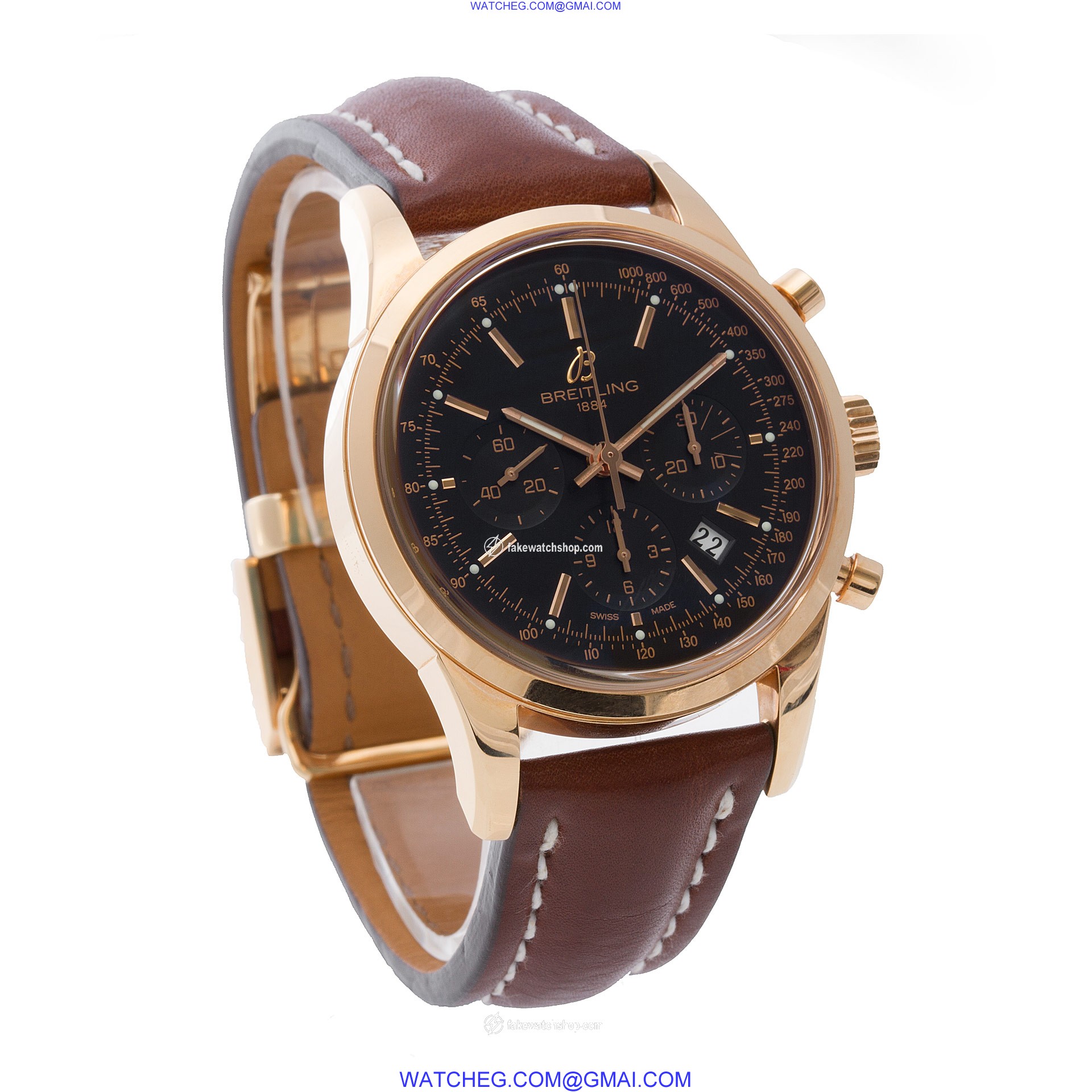 Breitling RB0152 Transocean Chronograph Automatic Male 18k rose gold 4