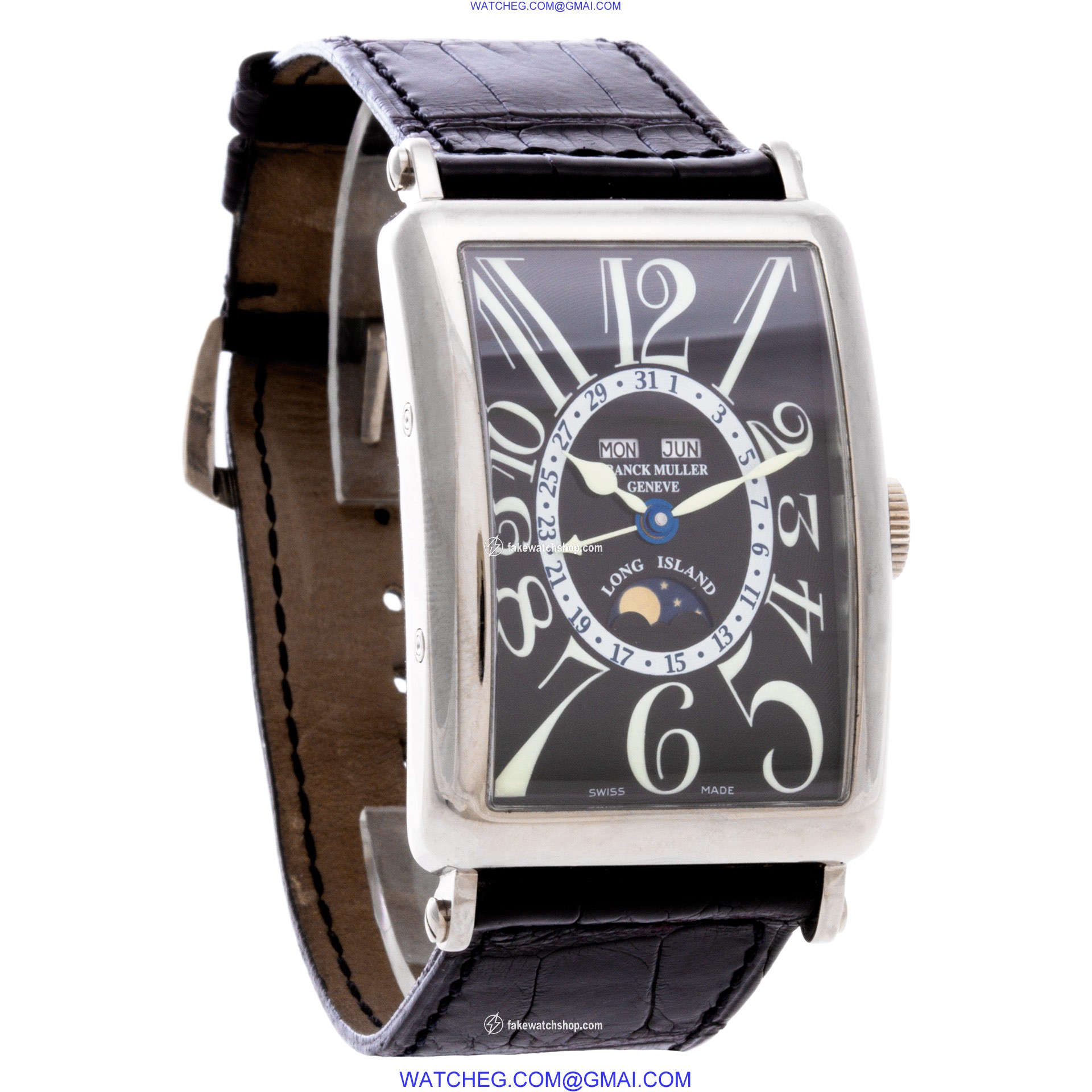 Franck Muller 1200 MC L Long Island Automatic Male 18k White Gold 4