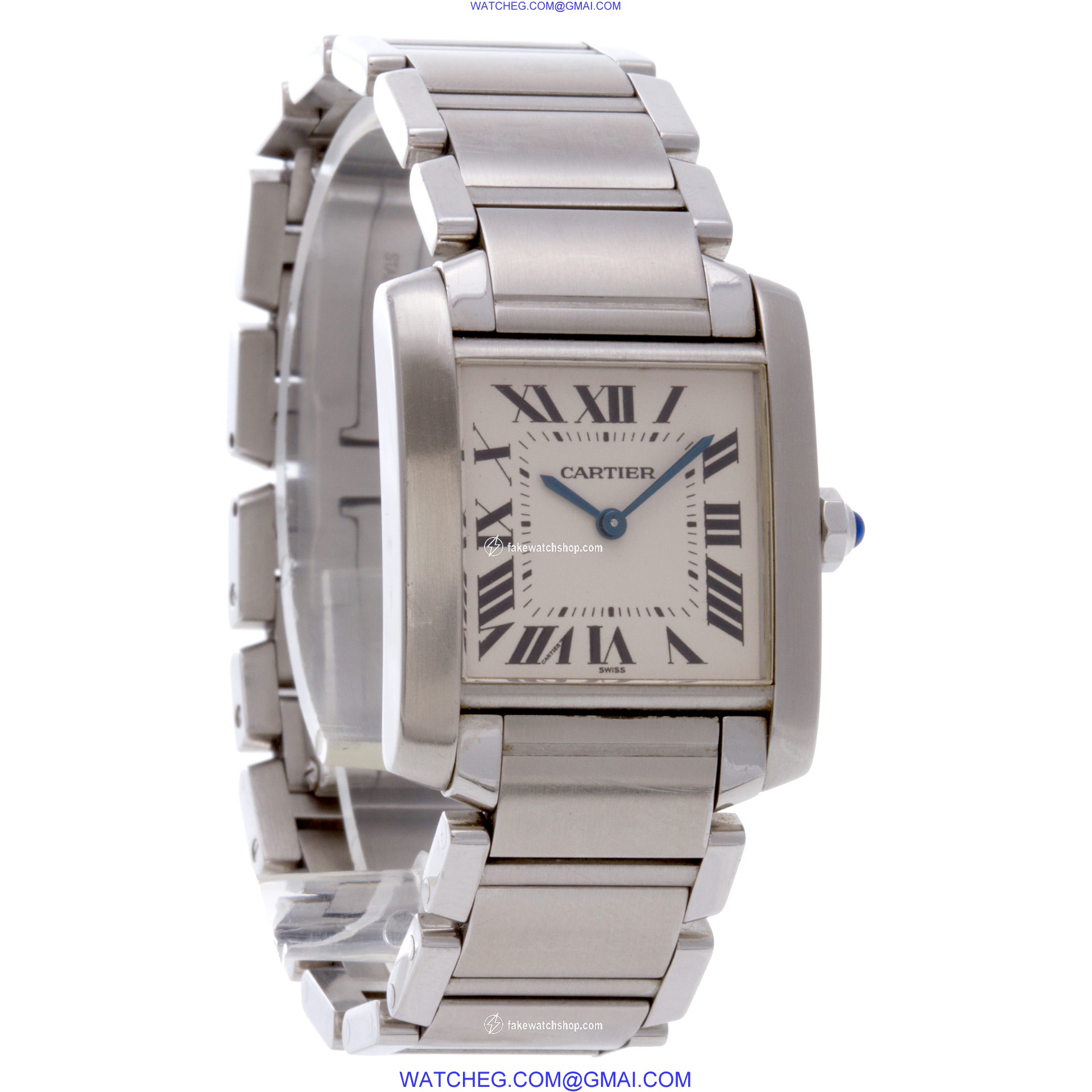 Cartier 2301 Tank Francaise Quartz Female Stainless Steel 4