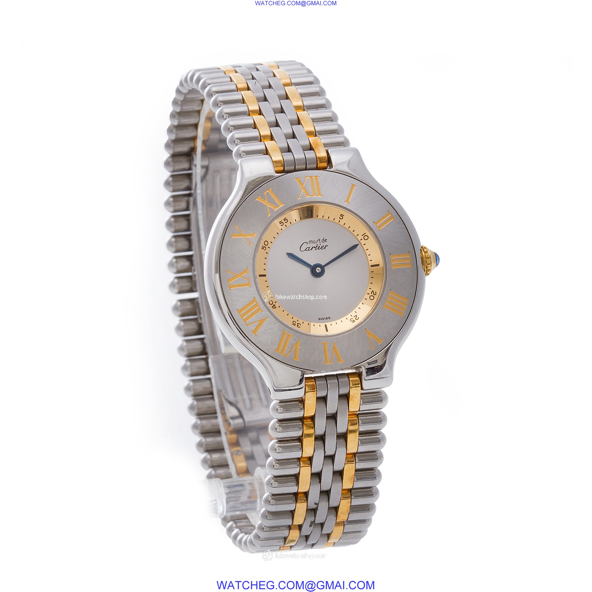 Cartier W10072F4 Must 21 Quartz Unisex Stainless Steel 4
