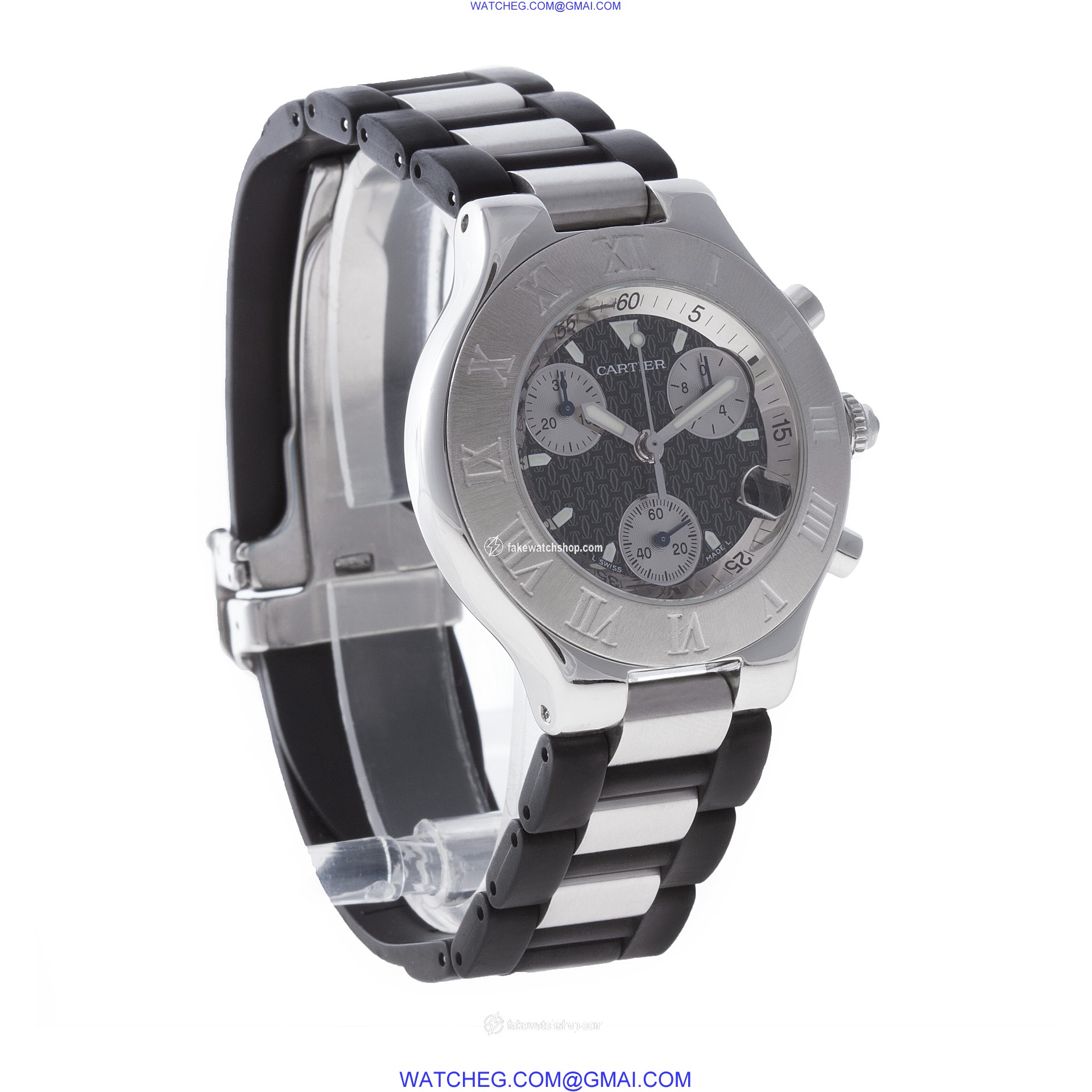 Cartier w10125u2 Chronoscaph 21 Quartz Unisex Stainless Steel 4