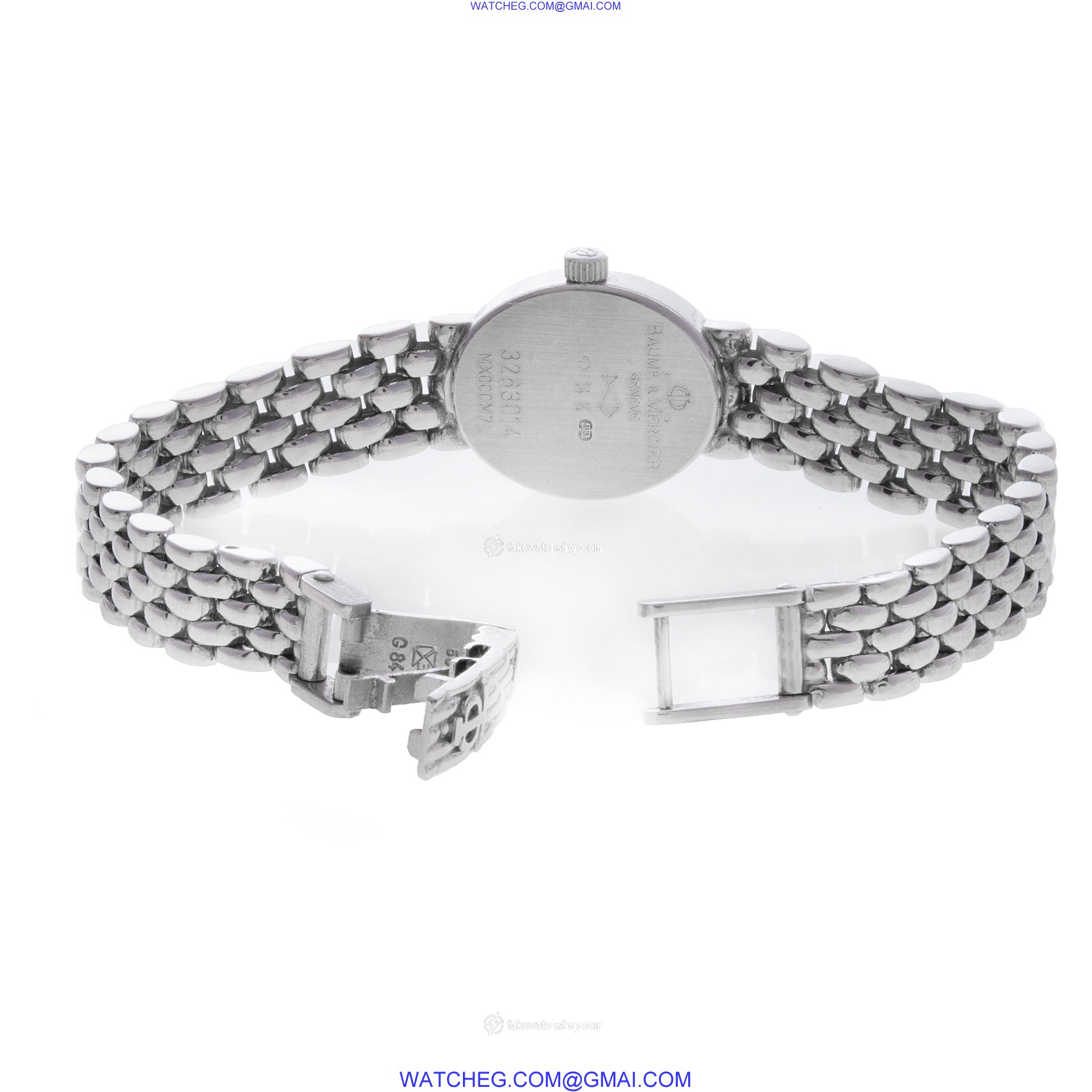 Baume & Mercier MX000M7L Geneve Quartz Female 14k White Gold 4