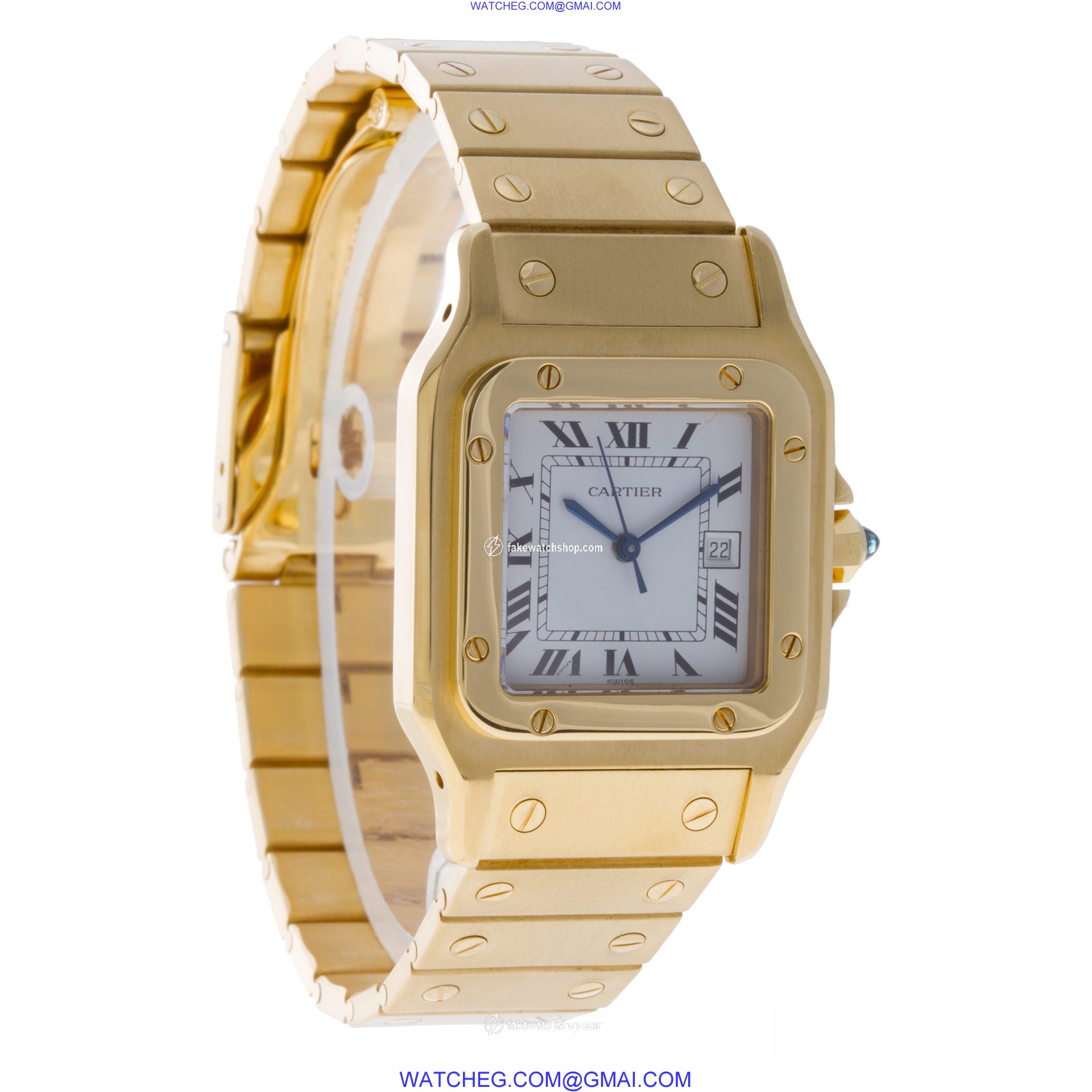 Cartier 887901 Santos Automatic Unisex 18k yellow gold 4