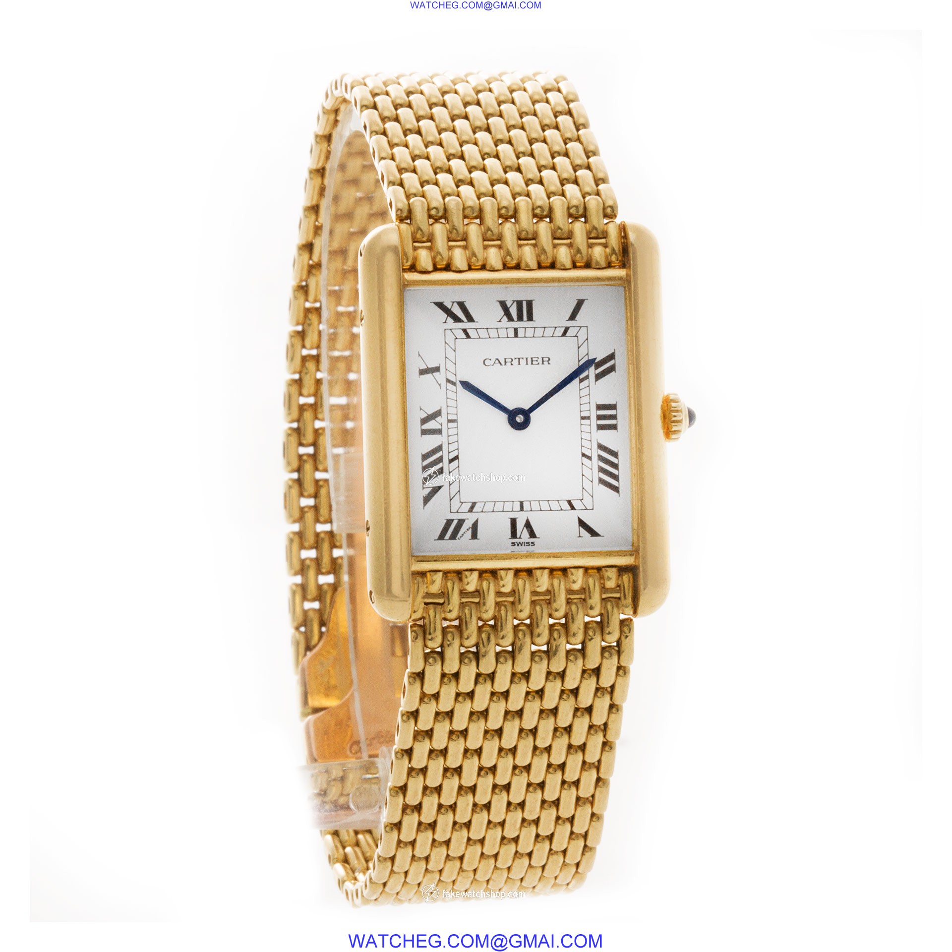 Cartier Cartier 2078 Tank Quartz Unisex 18k yellow gold 4