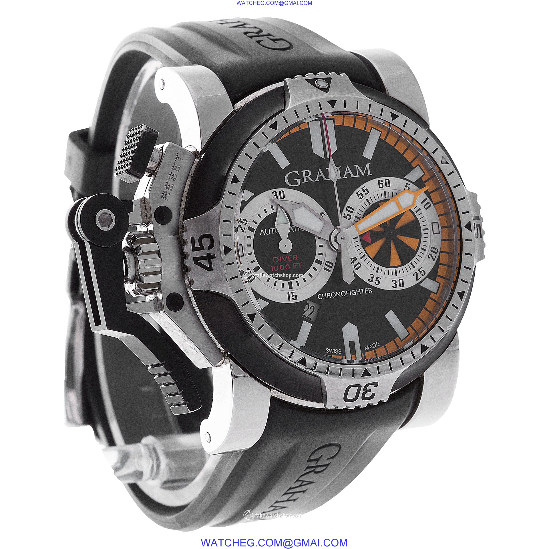 Graham 2OVES.B15A Chronofighter Automatic Male Stainless Steel 4