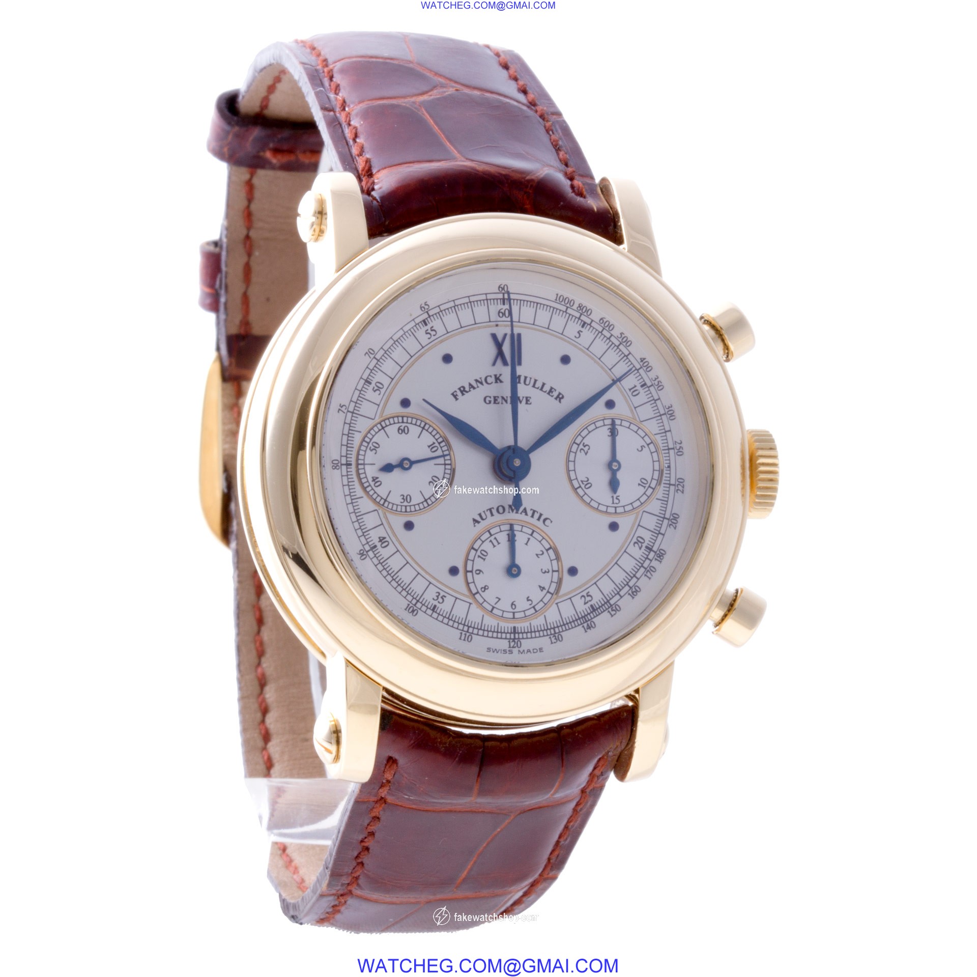 Franck Muller 7000 CC Chronograph Automatic Male 18k Yellow Gold 4