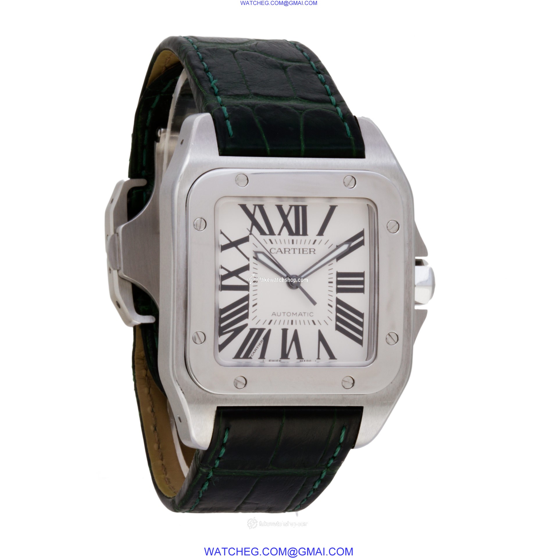 Cartier W20073X8 Santos 100 Automatic Male Stainless Steel 4