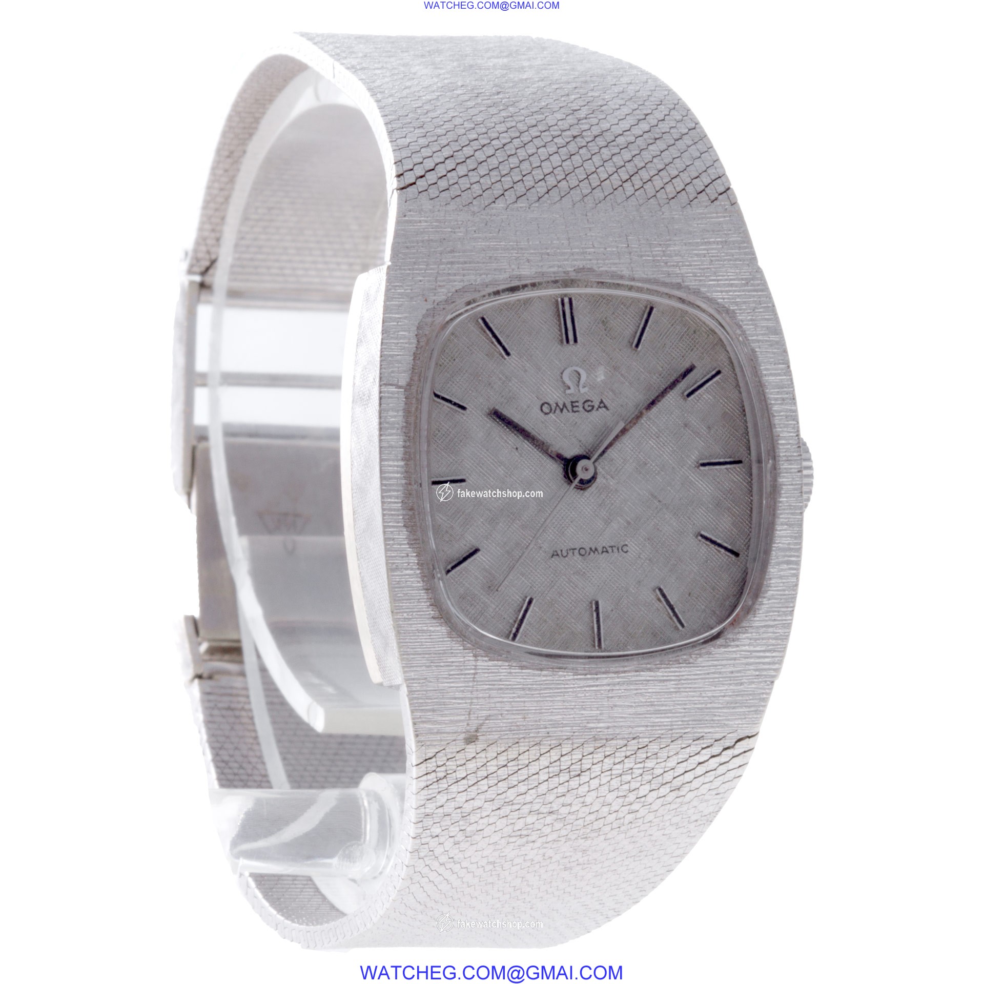 Omega w6855 Classic Automatic Male 14k White Gold 4