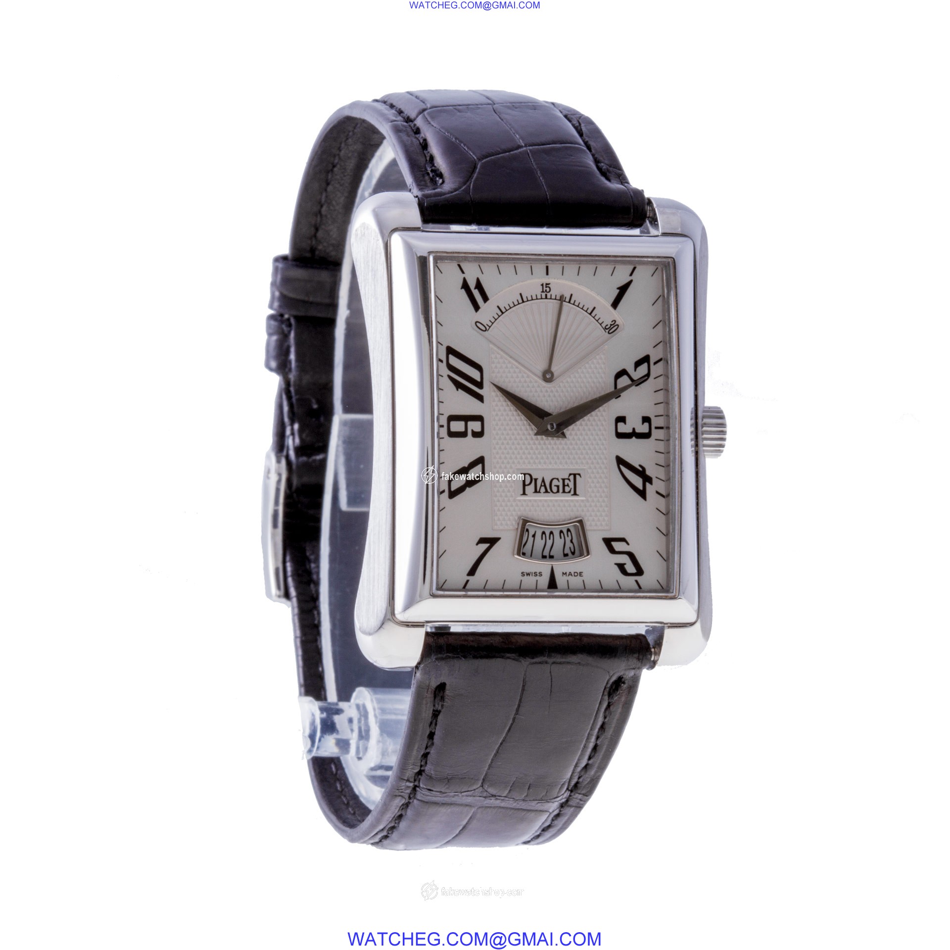 Piaget p10108 Emperador Automatic Male 18k White Gold 4