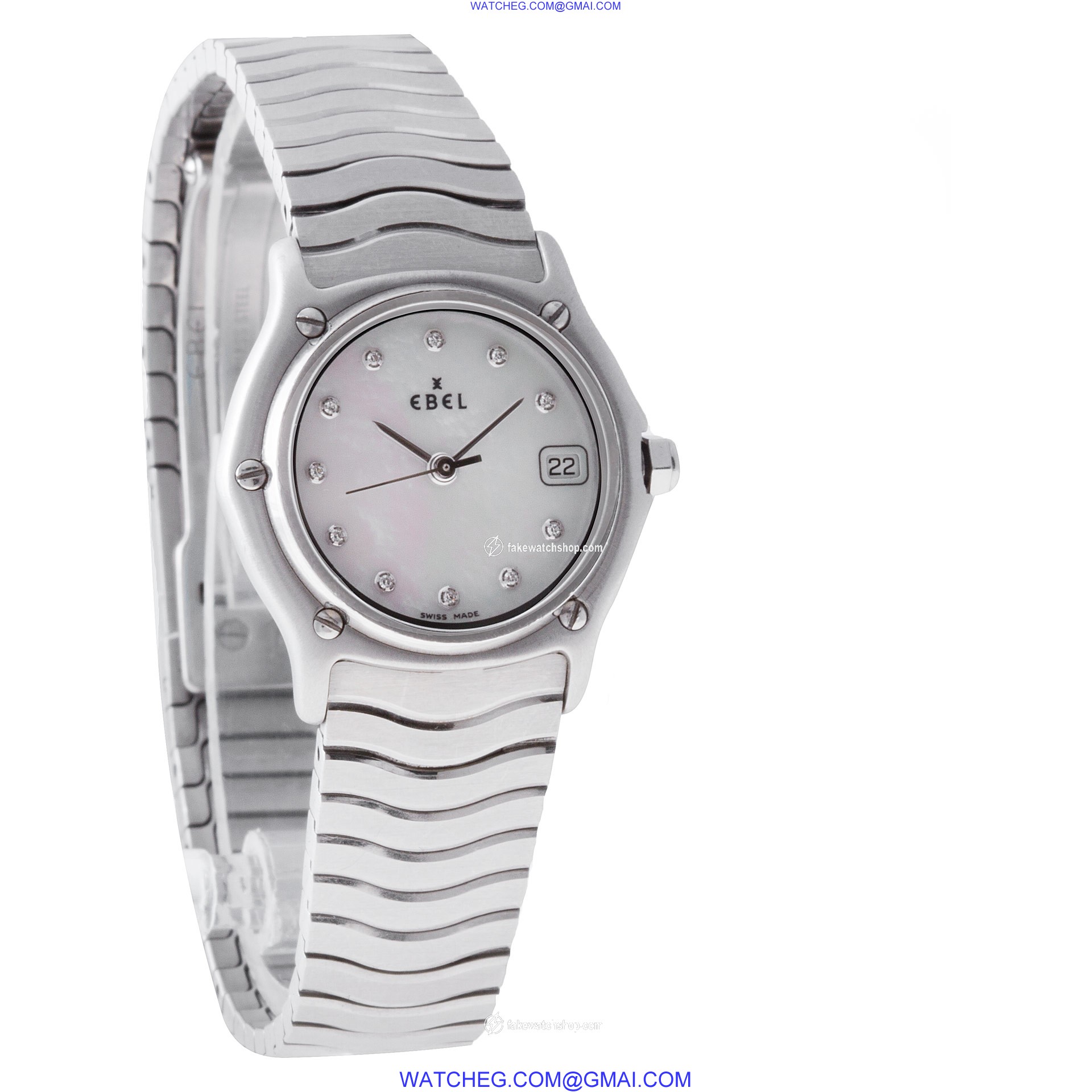 Ebel 9087121 Classic Wave Quartz Female Stainless Steel 4