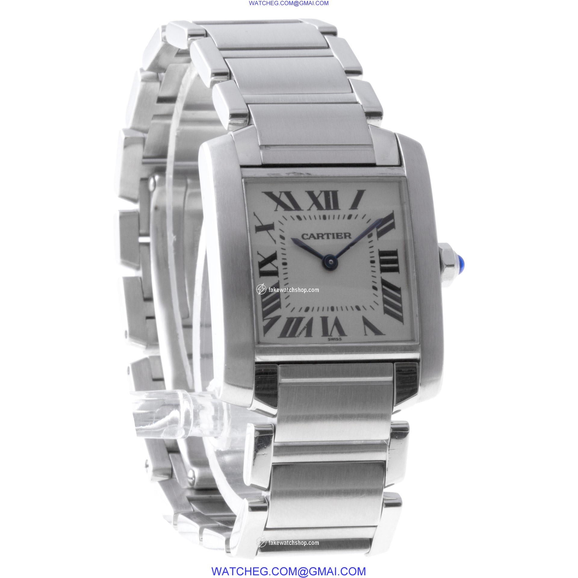 Cartier W51008Q3 Tank Francaise Quartz Unisex Stainless Steel 4