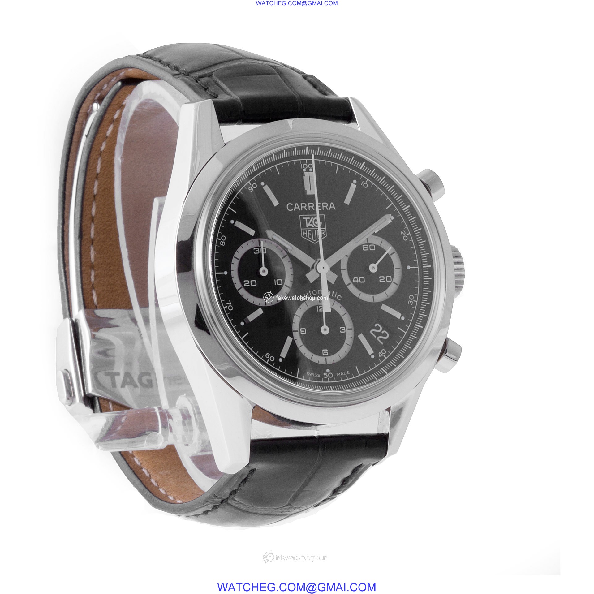 Tag Heuer cv2113-0 Carrera Automatic Male Stainless Steel 4