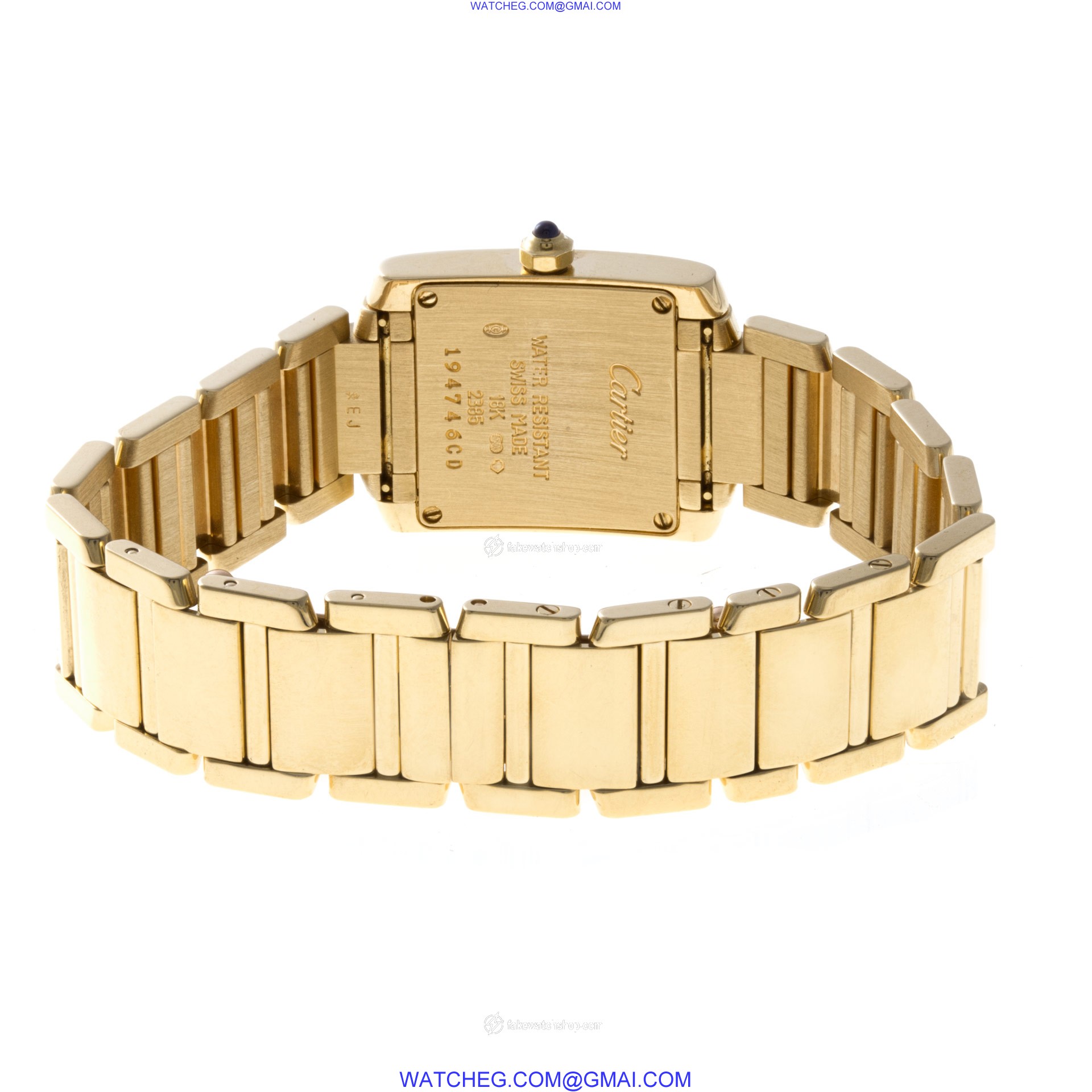 Cartier W50002N2 Tank Francaise Quartz Female 18k yellow gold 4