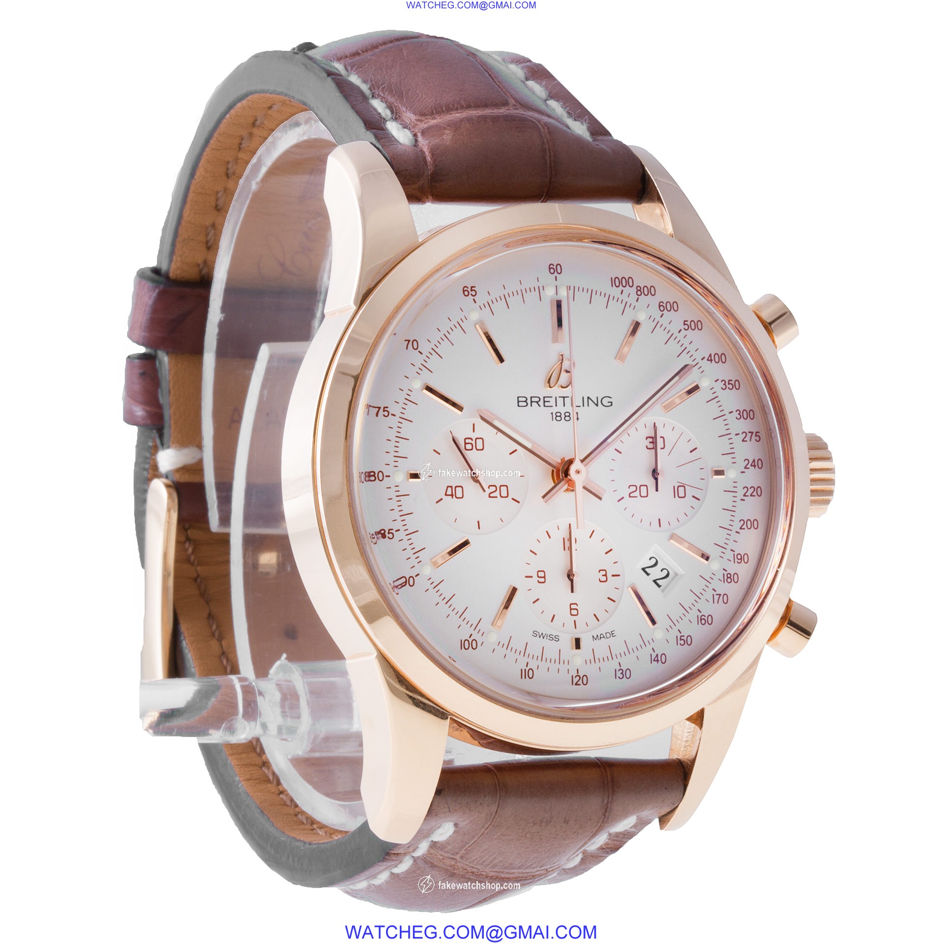 Breitling RB 0152 Transocean Chronograph Automatic Male 18k rose gold 4