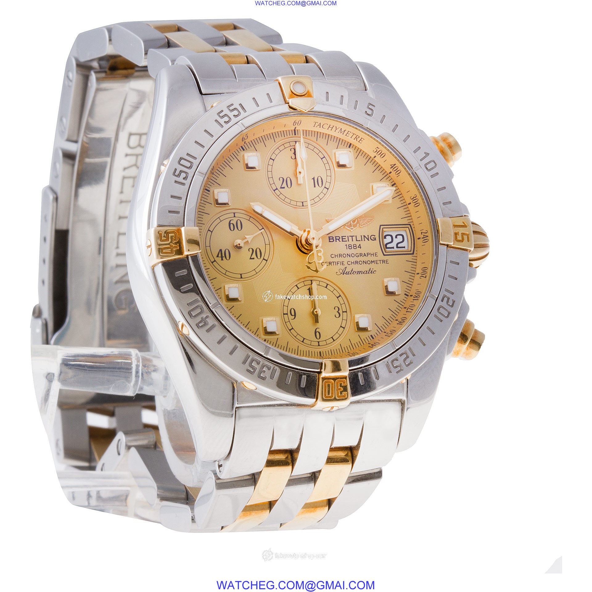 Breitling B13358 Chrono Cockpit Automatic Male 18k gold & Stainless Steel 4