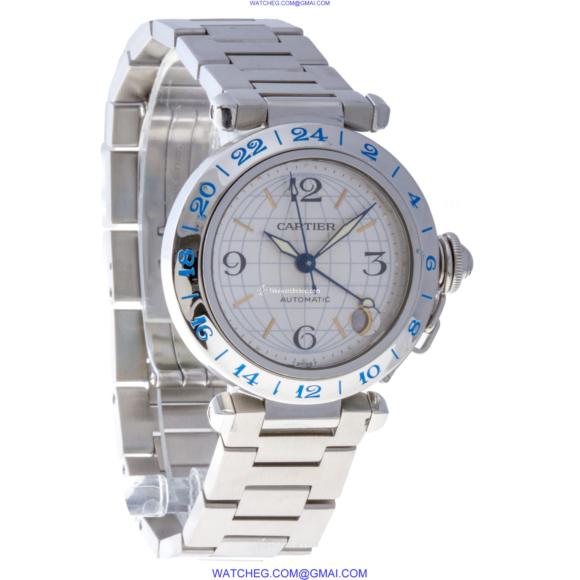 Cartier W31074M7 Pasha Automatic Unisex Stainless Steel 4