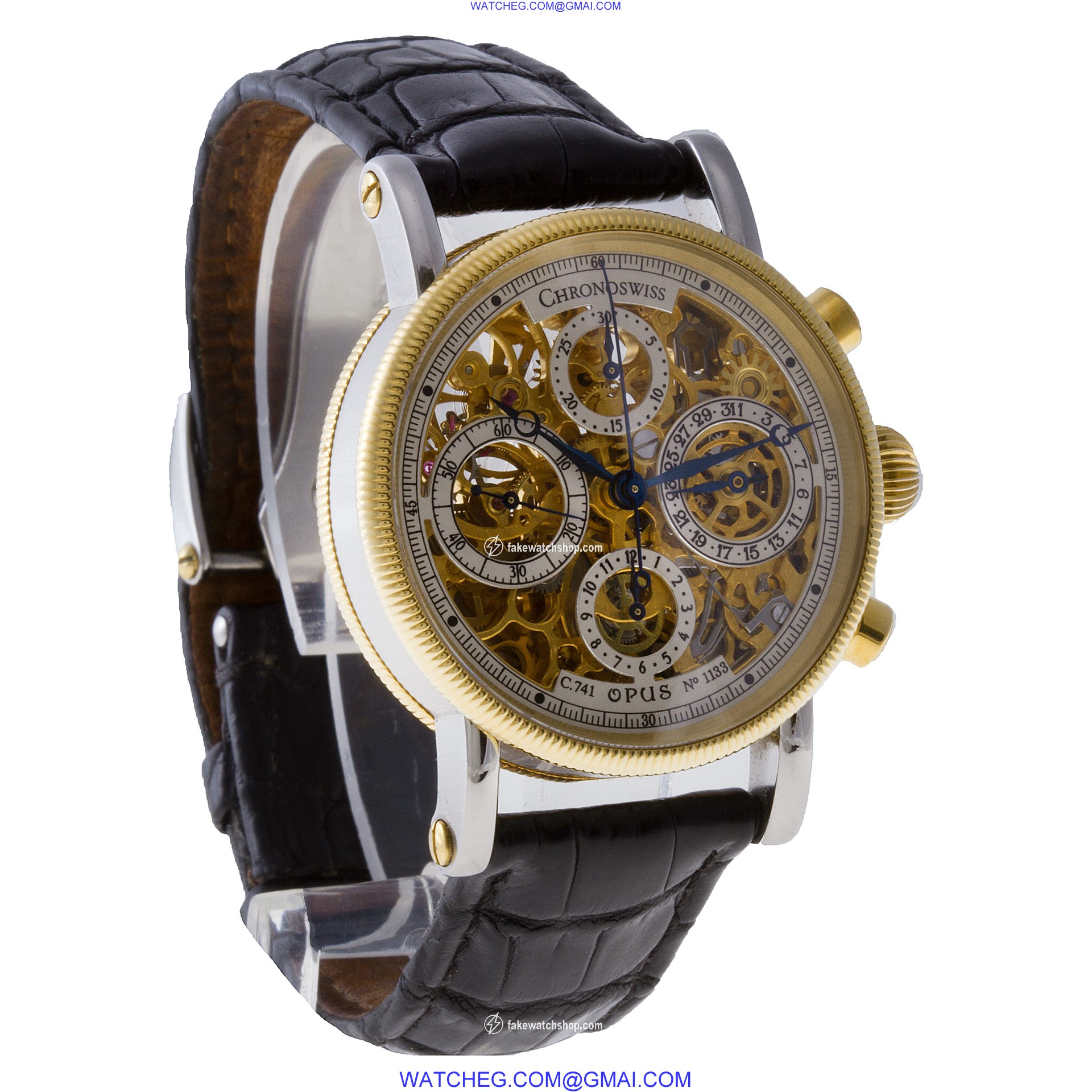 Chronoswiss ch7522 Opus Automatic Male 18k gold & Stainless Steel 4