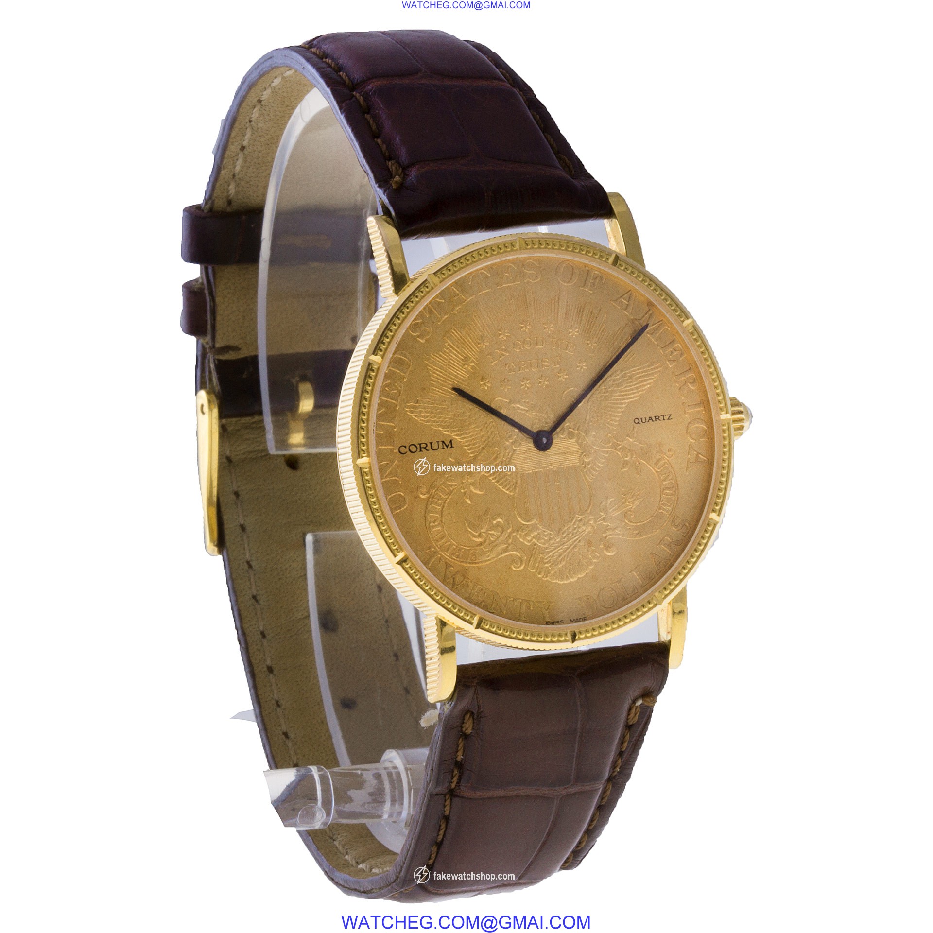 Corum CT32892 $20 Coin Quartz Male 18k Yellow Gold 4