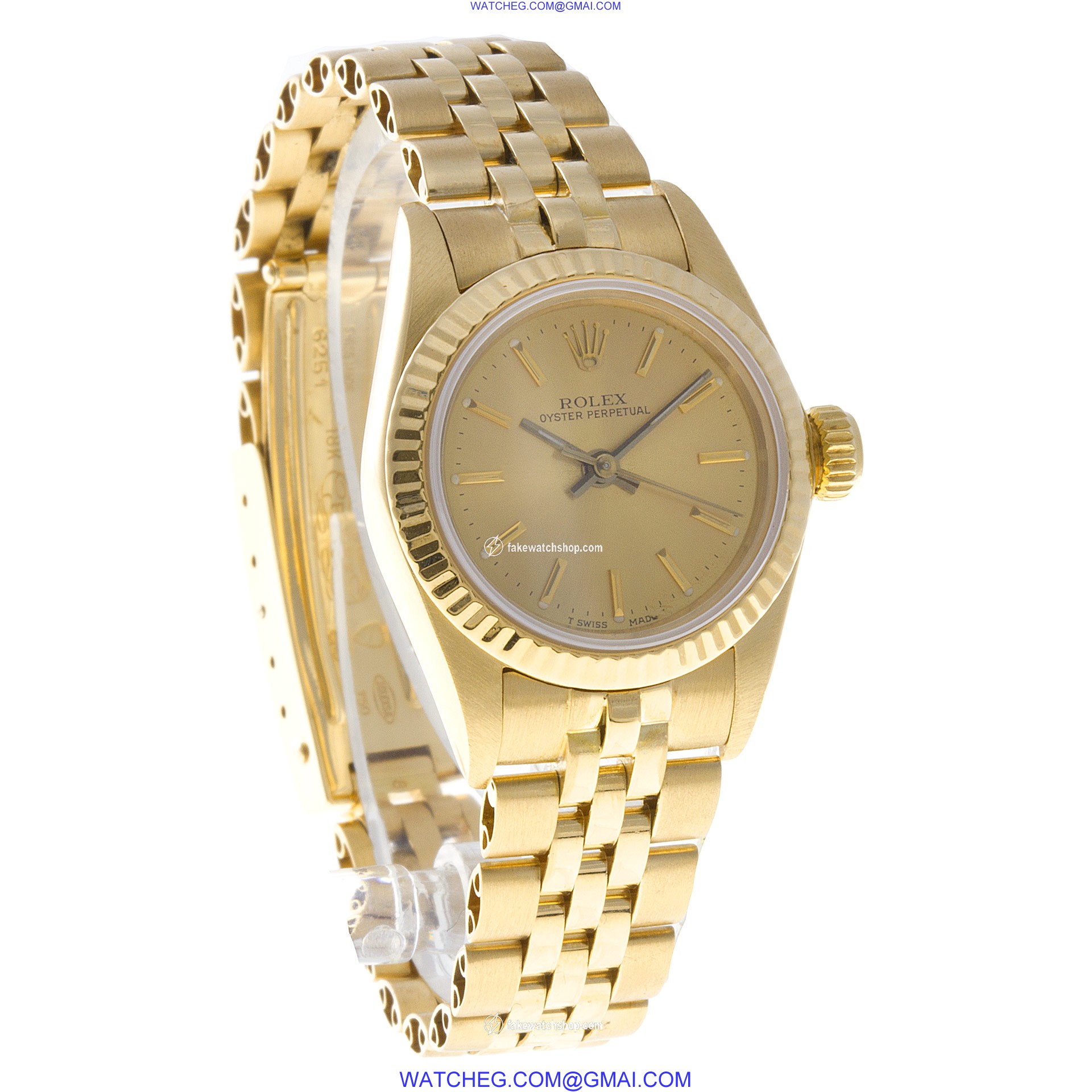 Rolex 67198 Oyster Perpetual Automatic Female 18k yellow gold 4