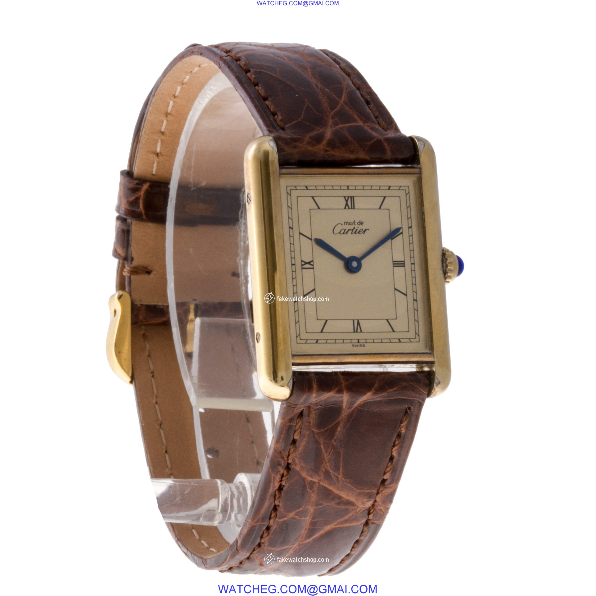 Cartier 92249 Tank Quartz Female Vermeil 4