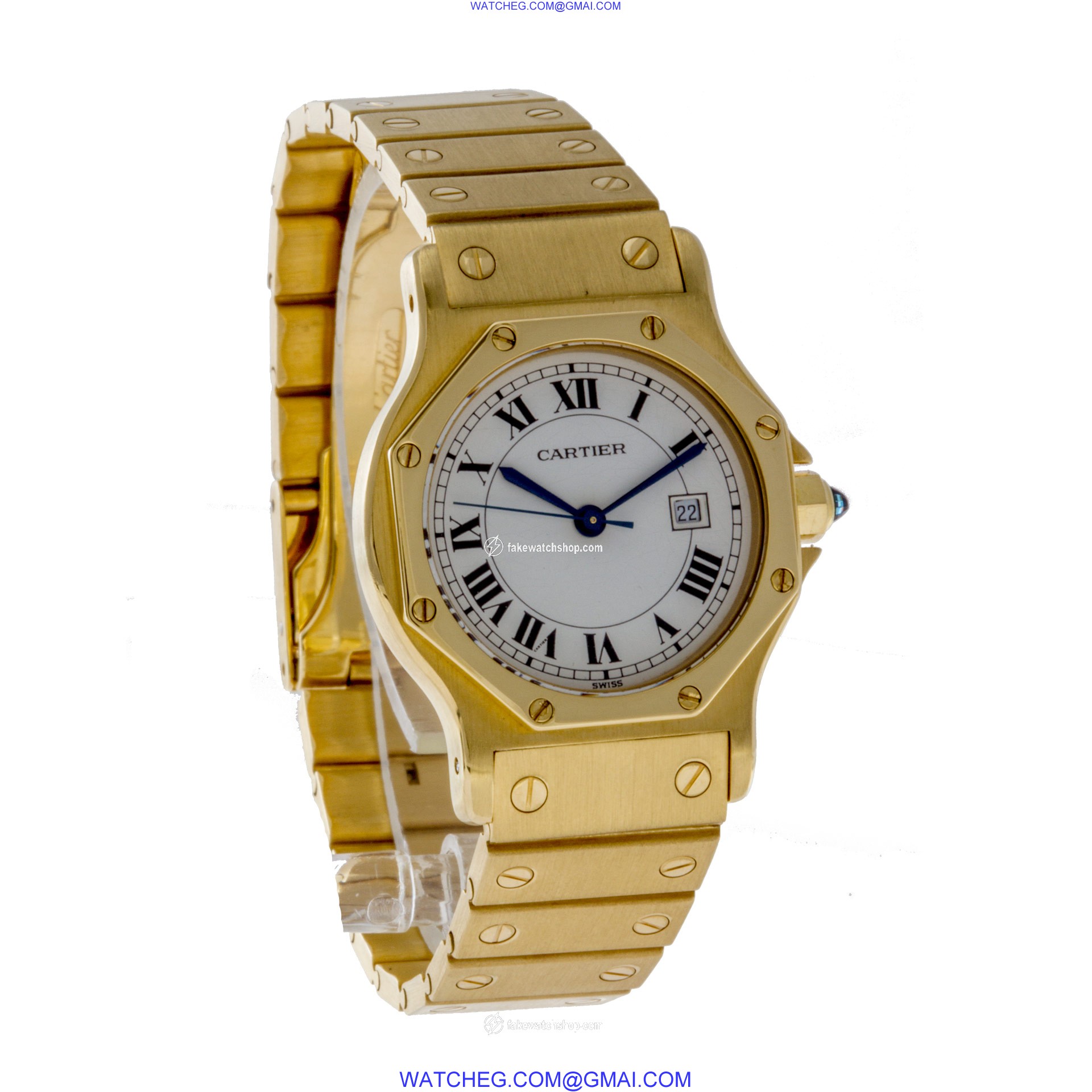 Cartier Cartier 1048 Santos Automatic Unisex 18k yellow gold 4