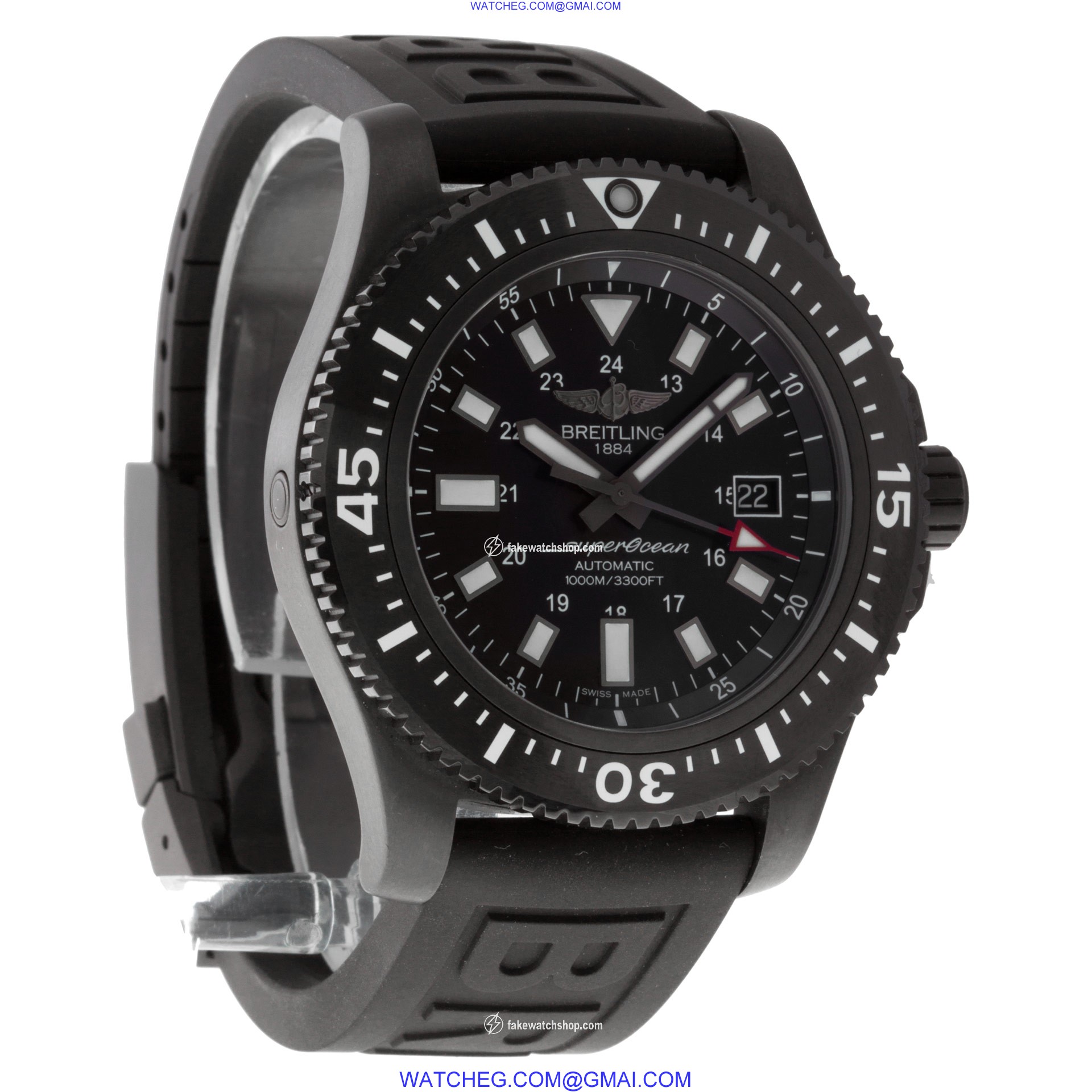 Breitling m1739313 Super Ocean Automatic Male Black Steel 4
