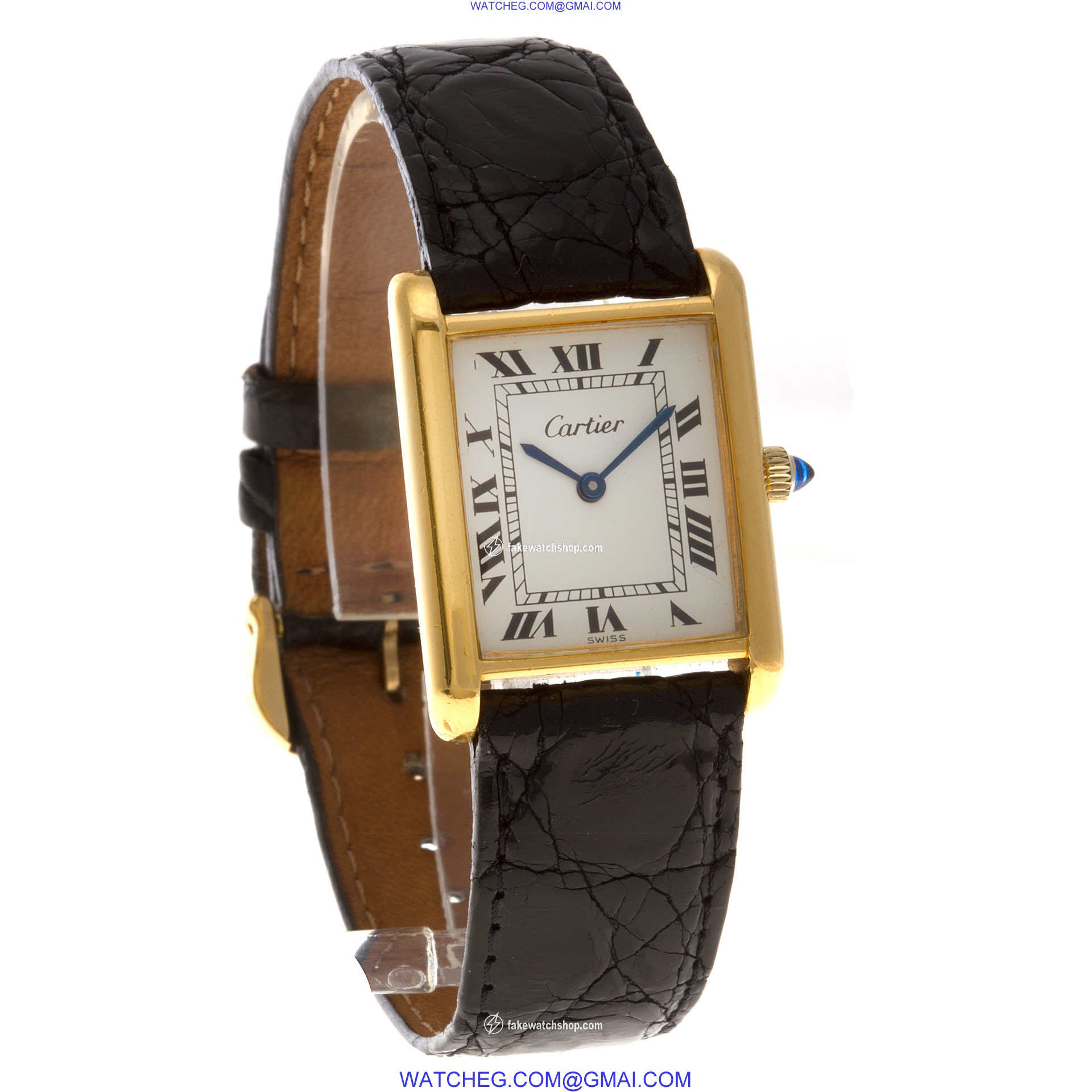 Cartier 111 Tank Manual Unisex Gold Plate 4