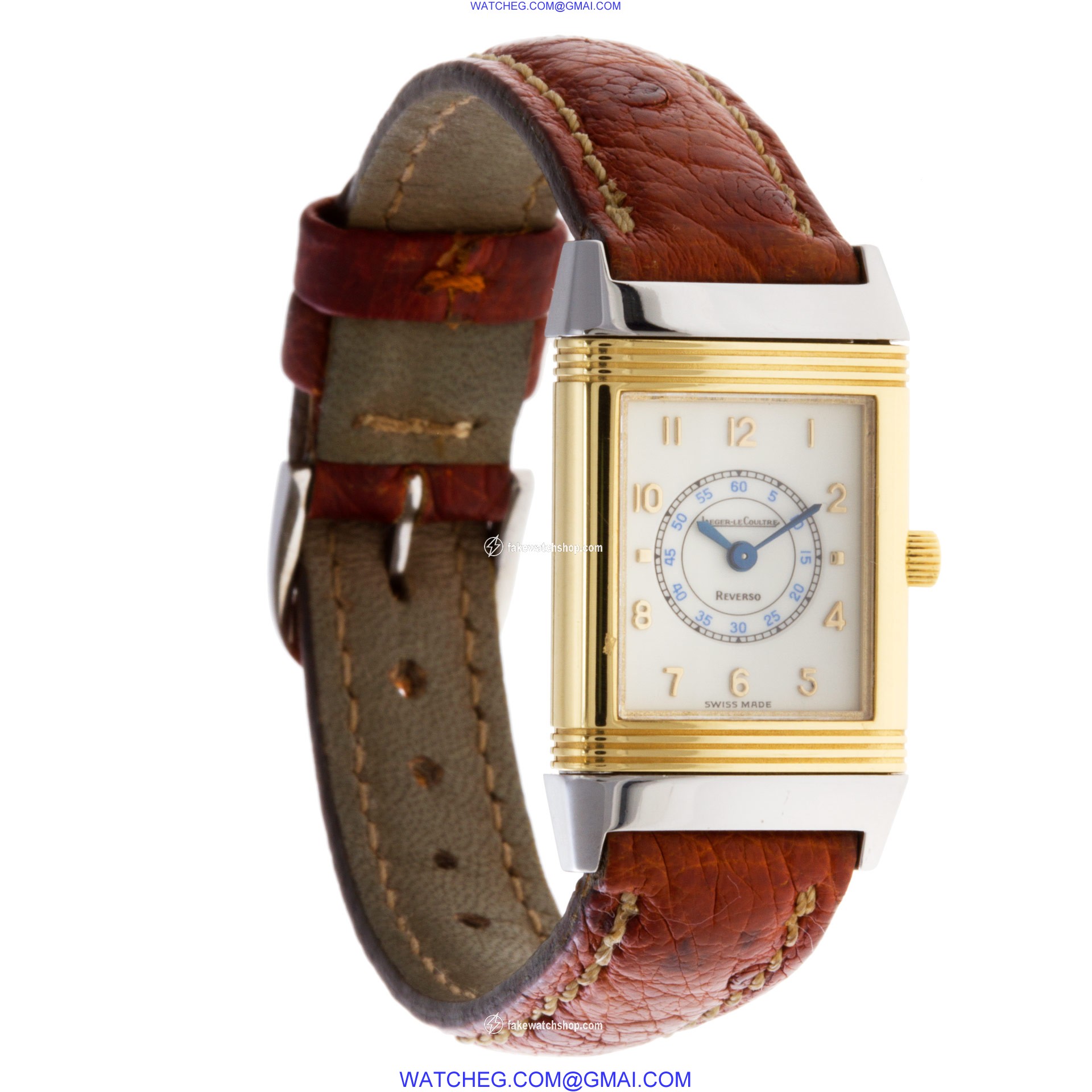 Jaeger LeCoultre 260.5.08 Reverso Quartz Female 18k gold & Stainless Steel 4