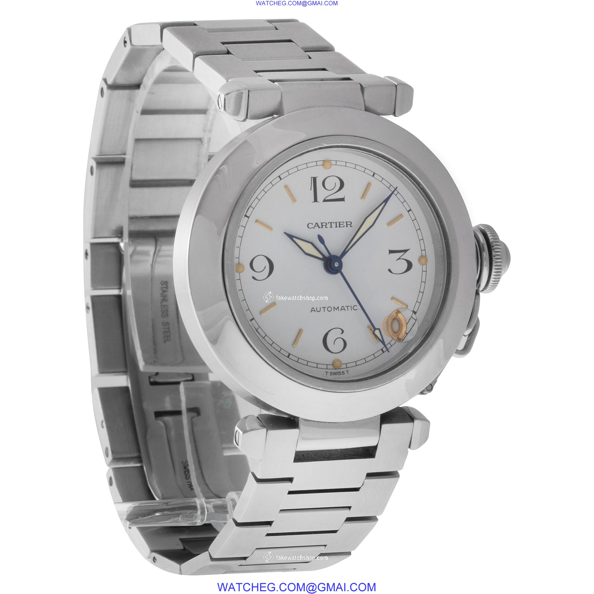 Cartier 2324 Pasha Automatic Unisex Stainless Steel 4