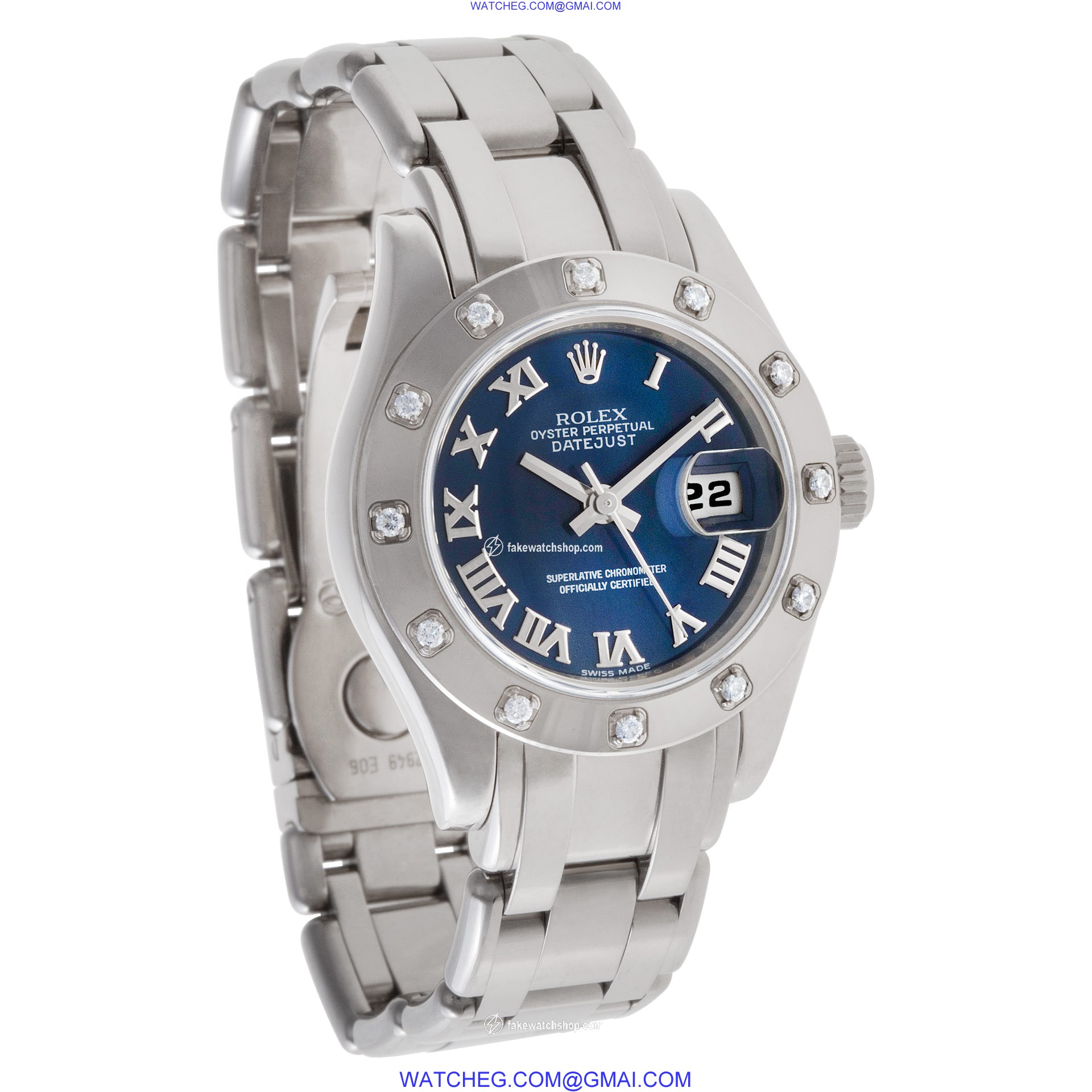 Rolex 80319 Pearlmaster Automatic Female 18k White Gold 4