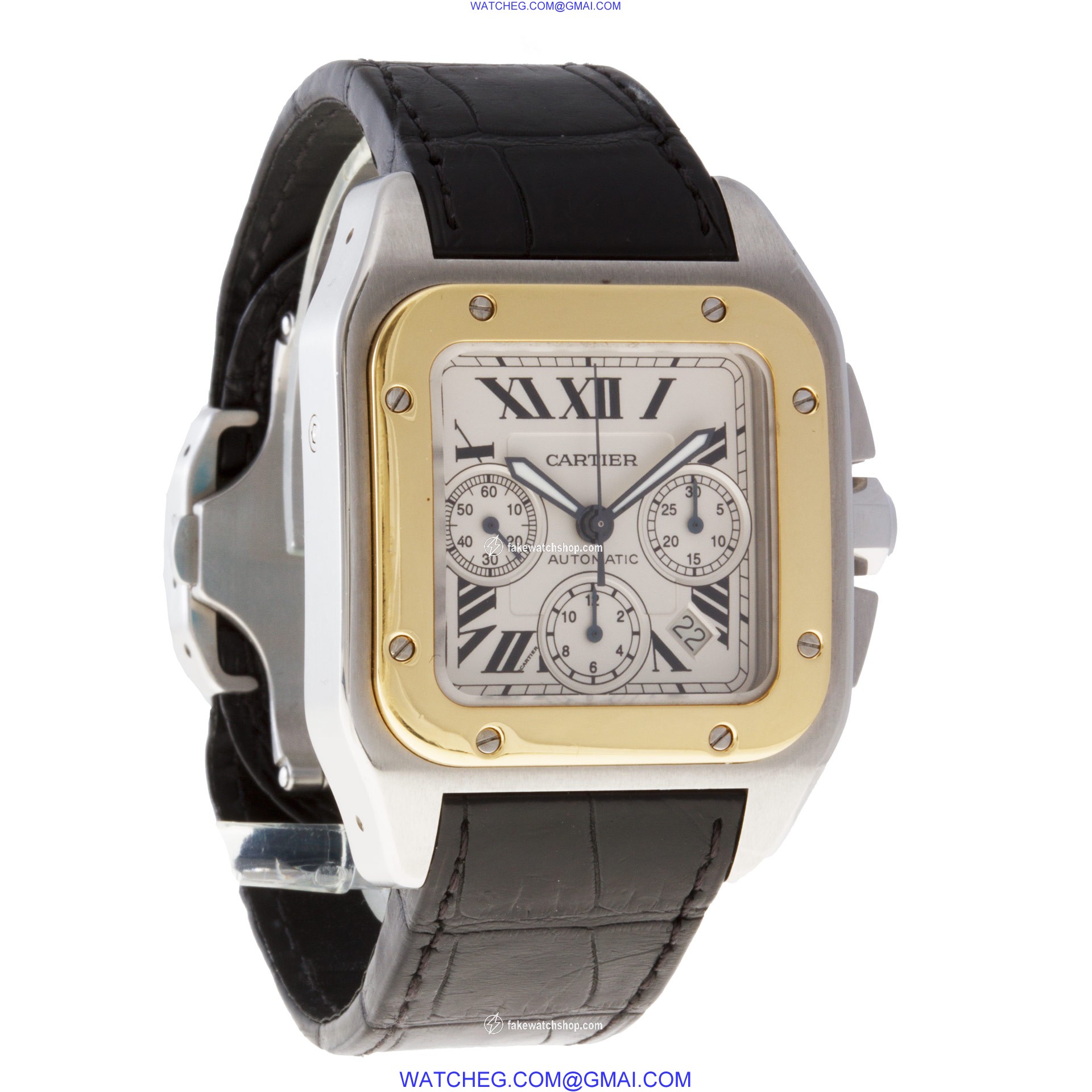 Cartier w20091x7 Santos 100 Automatic Male Stainless Steel 4