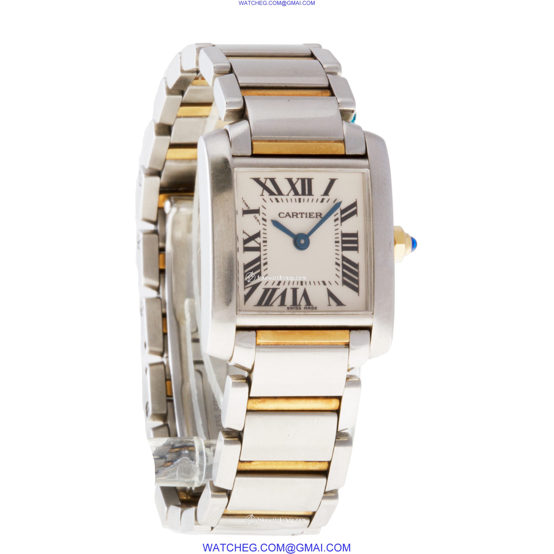 Cartier W51007Q4 Tank Francaise Quartz Female 18k gold & Stainless Steel 4